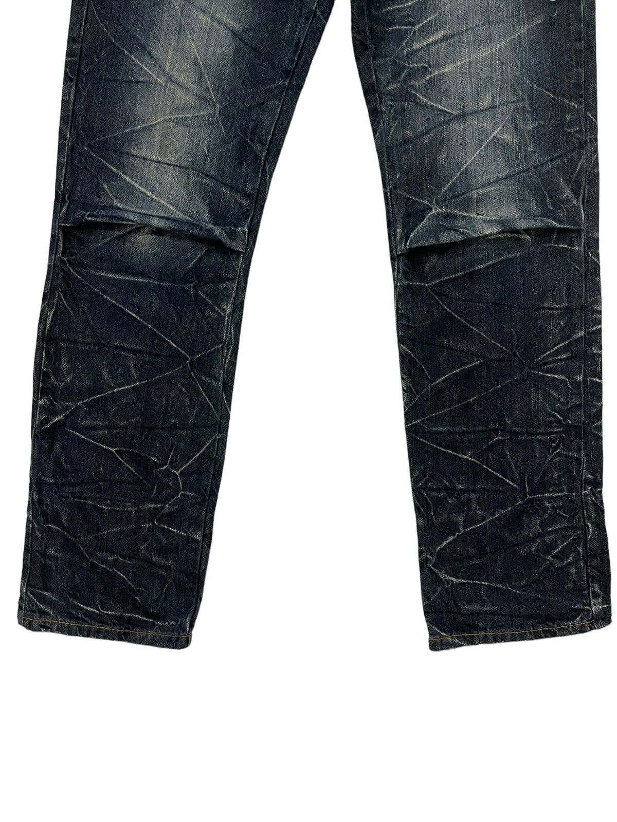 Japanese Brand × Seditionaries × semanticdesign Y2k Nylaus Japanese Double Waist Whisker Faded Punk Jeans Size US 30 / EU 46 - 5 Thumbnail