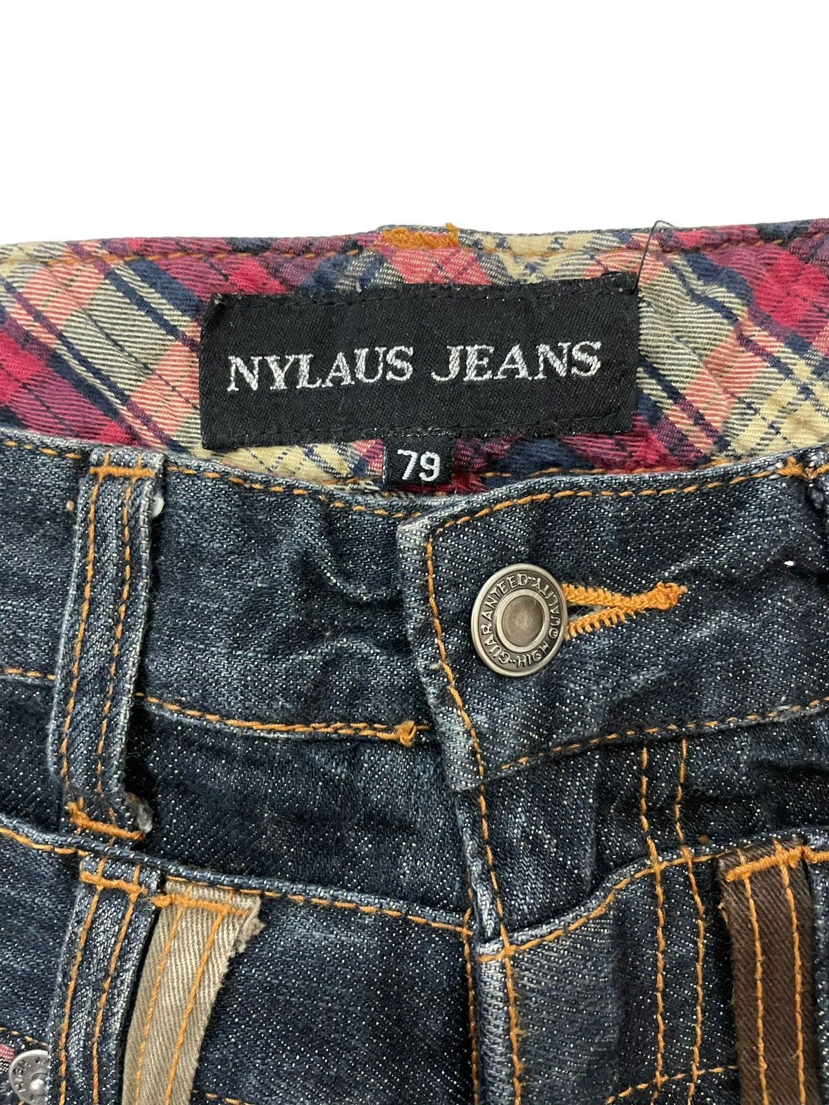 Japanese Brand × Seditionaries × semanticdesign Y2k Nylaus Japanese Double Waist Whisker Faded Punk Jeans Size US 30 / EU 46 - 6 Thumbnail