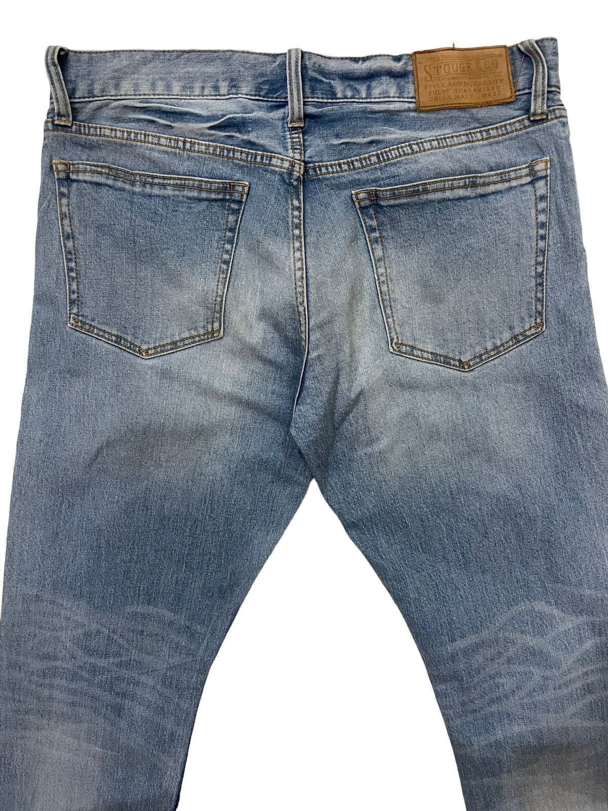 Seditionaries × Vintage Vtg Stooges & Co Faded Slim Fit Jeans Size US 35 - 8 Thumbnail