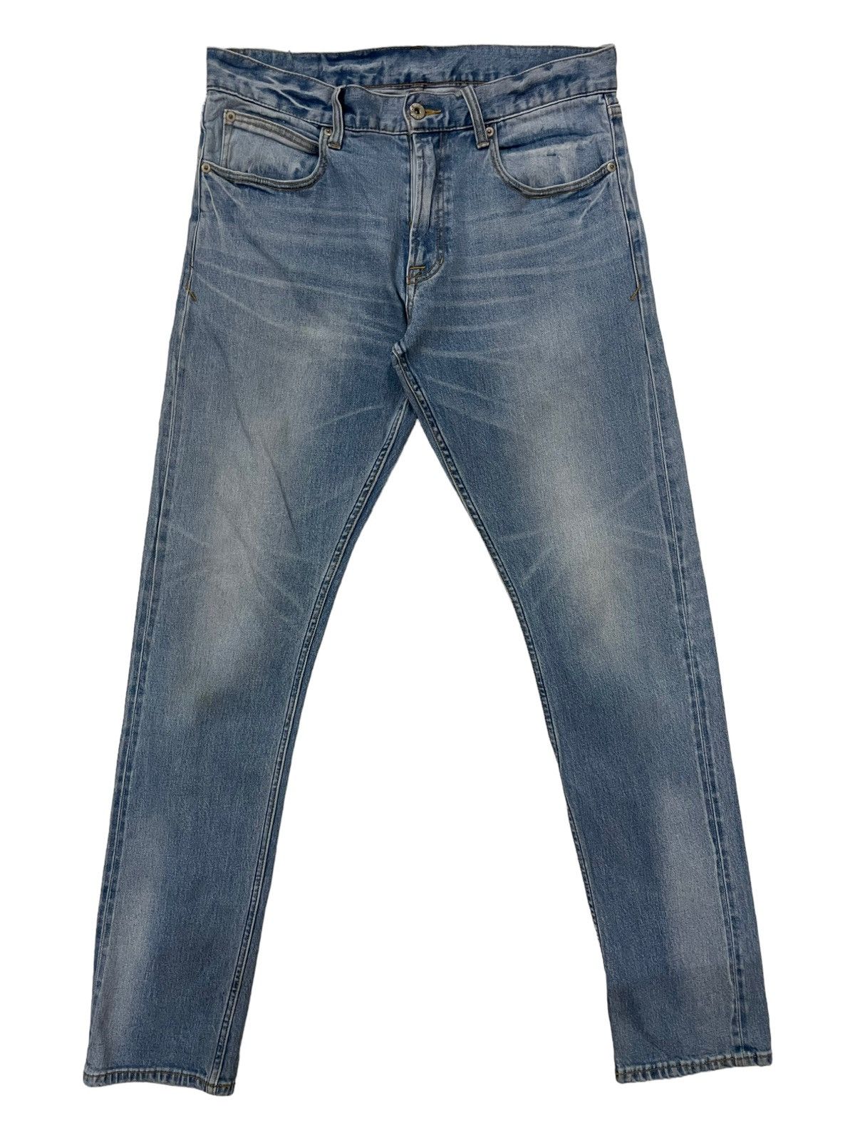 Seditionaries × Vintage Vtg Stooges & Co Faded Slim Fit Jeans Size US 35 - 1 Thumbnail