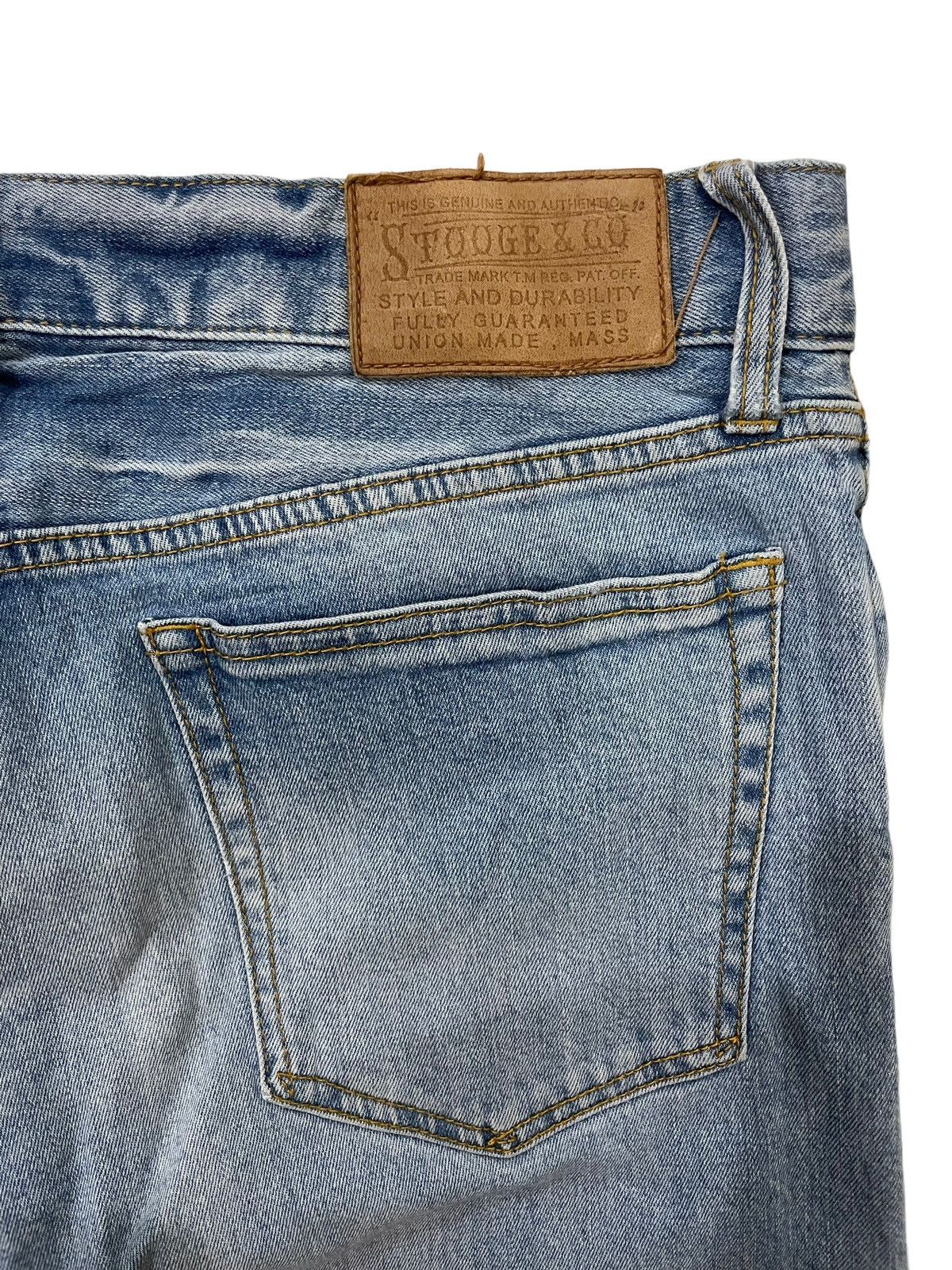 Seditionaries × Vintage Vtg Stooges & Co Faded Slim Fit Jeans Size US 35 - 10 Thumbnail