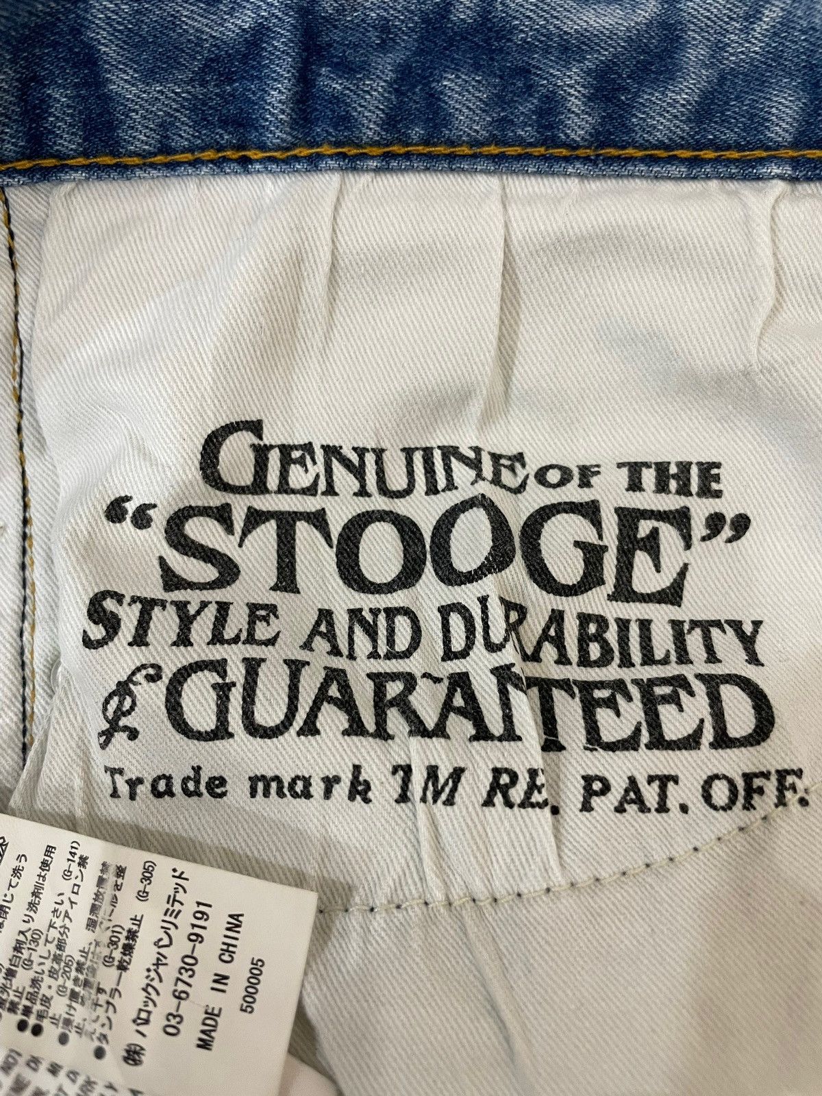 Seditionaries × Vintage Vtg Stooges & Co Faded Slim Fit Jeans Size US 35 - 11 Thumbnail