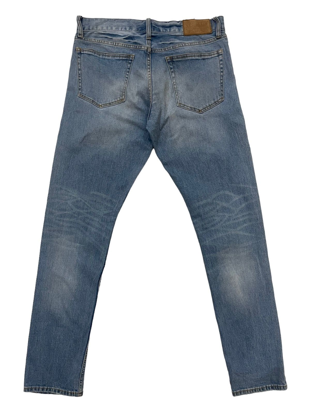 Seditionaries × Vintage Vtg Stooges & Co Faded Slim Fit Jeans Size US 35 - 2 Thumbnail