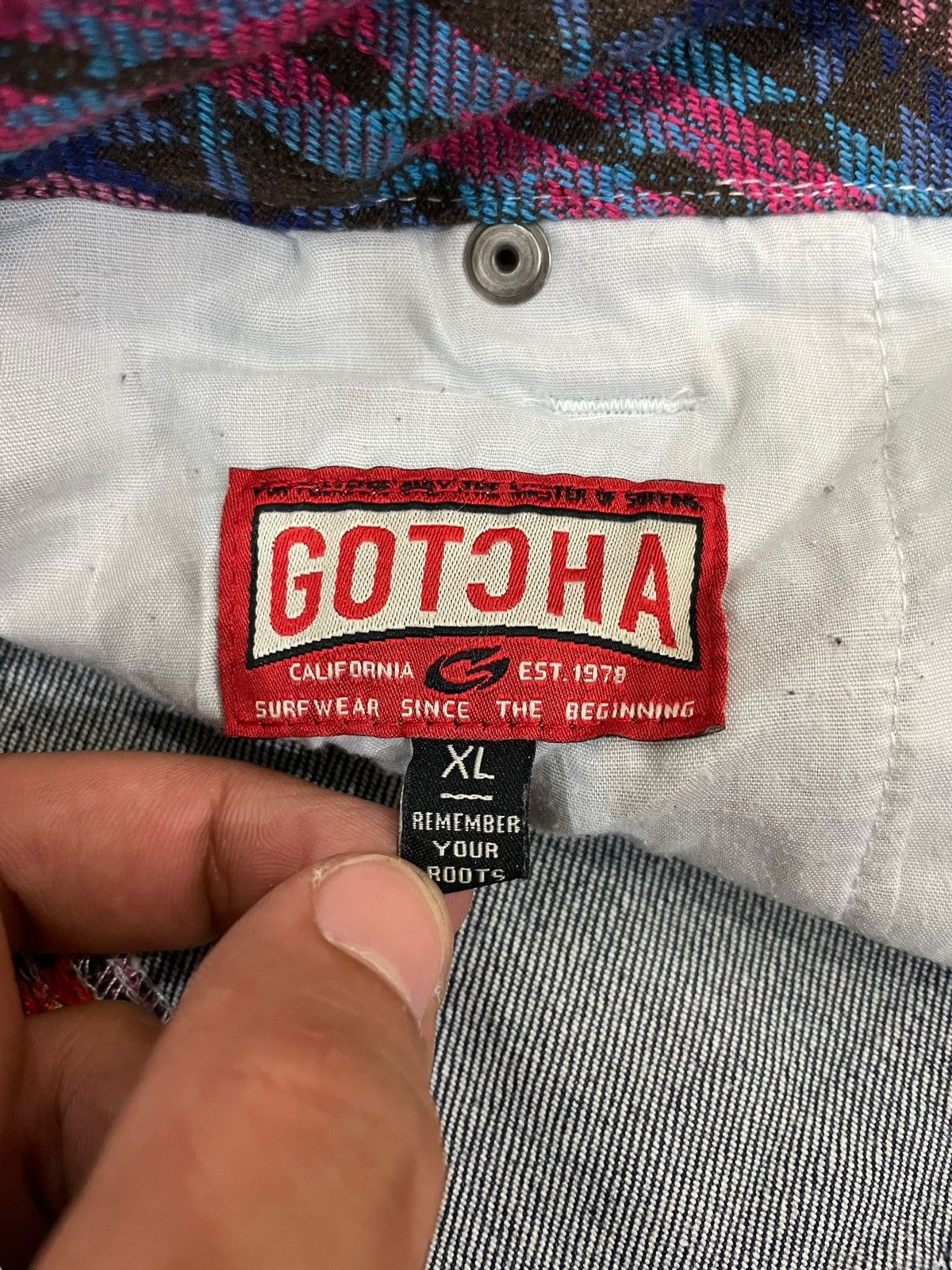 Gotcha × Seditionaries Y2k Vtg Gotcha Distressed Faded Patchwork Stretch Jeans Size US 35 - 8 Thumbnail