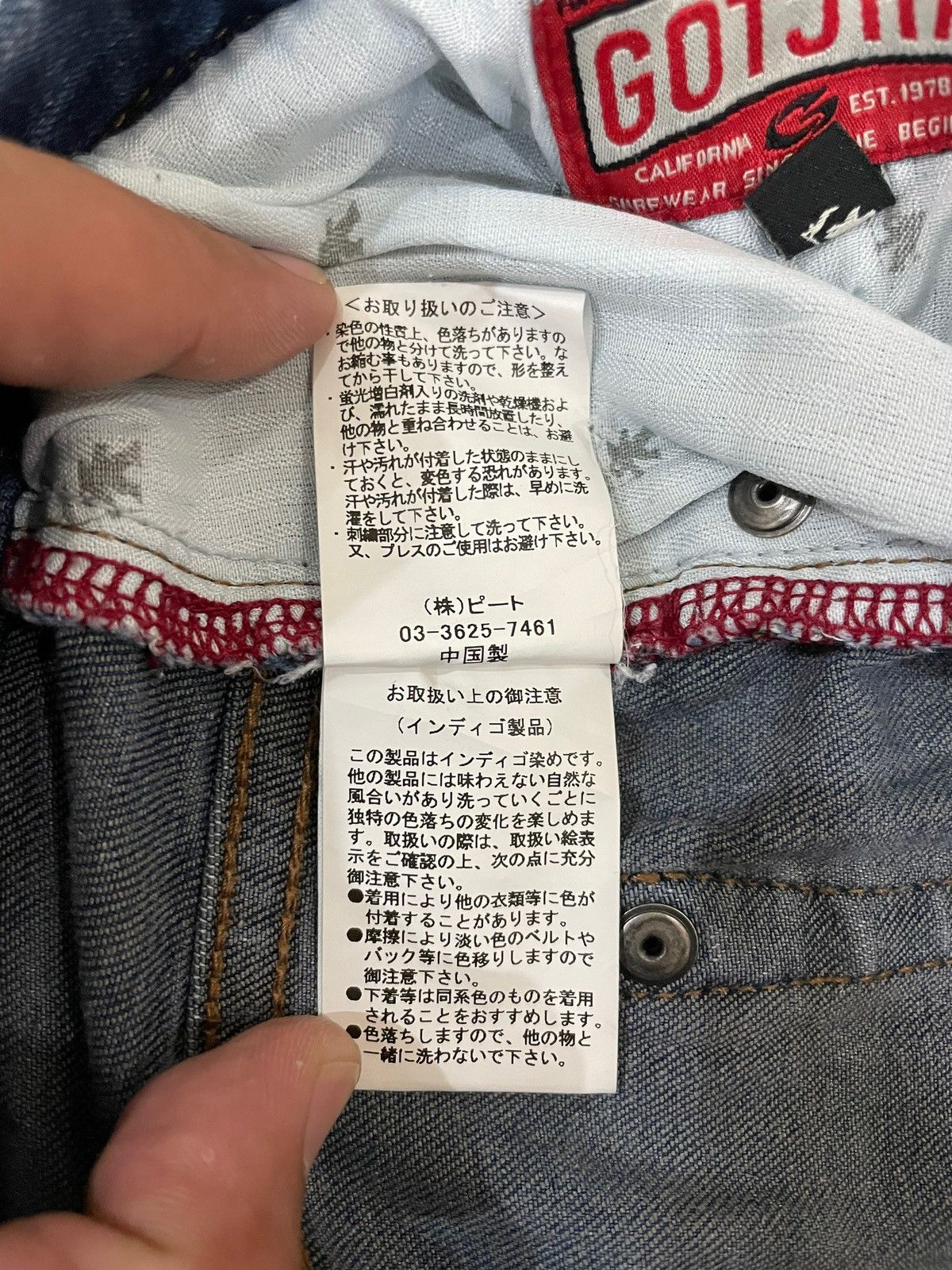 Gotcha × Seditionaries Y2k Vtg Gotcha Distressed Faded Patchwork Stretch Jeans Size US 34 / EU 50 - 11 Thumbnail
