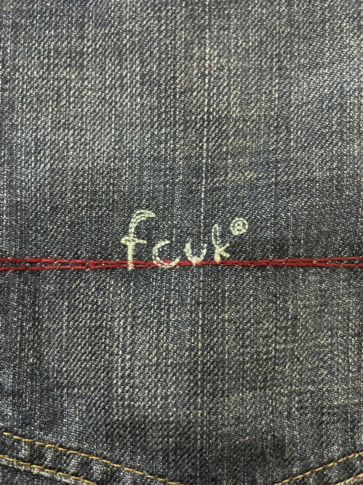 FCUK × French Connection 90s Vtg Fcuk Fuck JNCO Baggy Wide Leg Faded Jeans Size US 32 / EU 48 - 8 Thumbnail