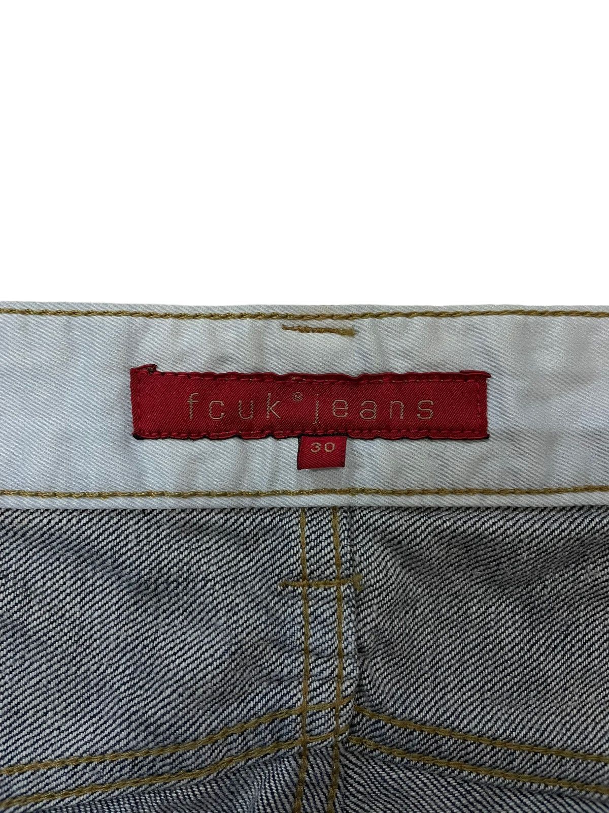 FCUK × French Connection 90s Vtg Fcuk Fuck JNCO Baggy Wide Leg Faded Jeans Size US 32 / EU 48 - 10 Thumbnail
