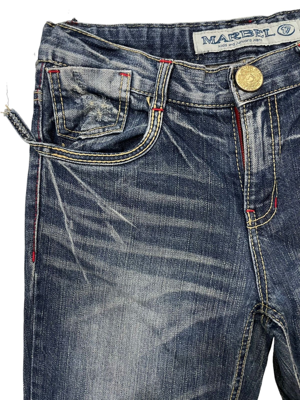 Japanese Brand × Seditionaries Vintage Marbel Junior / Kids Wing Back Pocket Denime Size US 28 / EU 44 - 7 Thumbnail