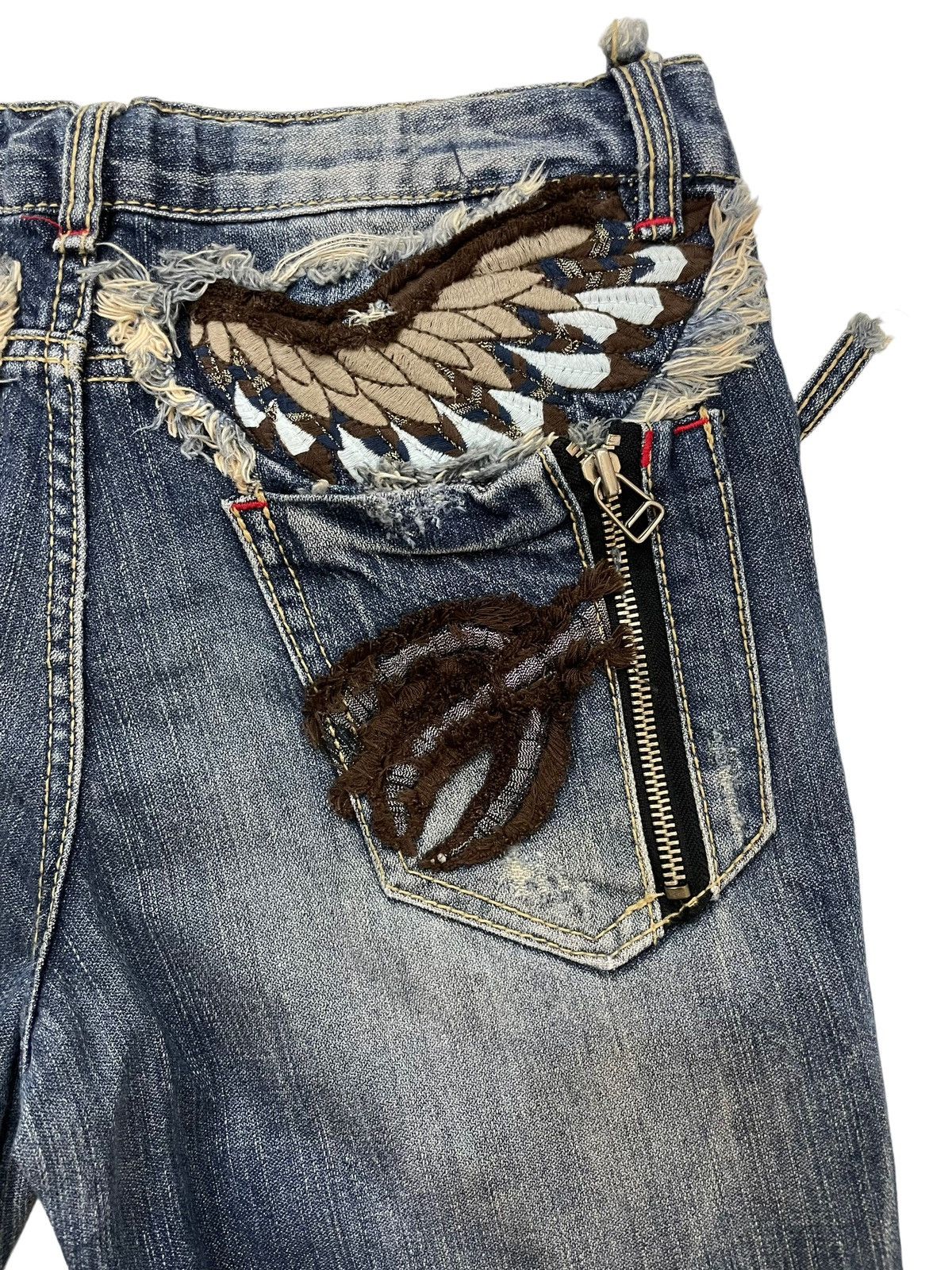 Japanese Brand × Seditionaries Vintage Marbel Junior / Kids Wing Back Pocket Denime Size US 28 / EU 44 - 12 Thumbnail
