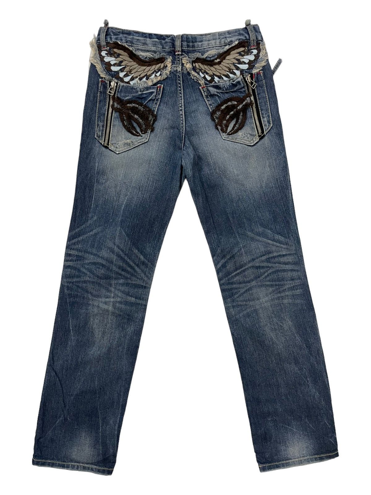 Japanese Brand × Seditionaries Vintage Marbel Junior / Kids Wing Back Pocket Denime Size US 28 / EU 44 - 3 Thumbnail