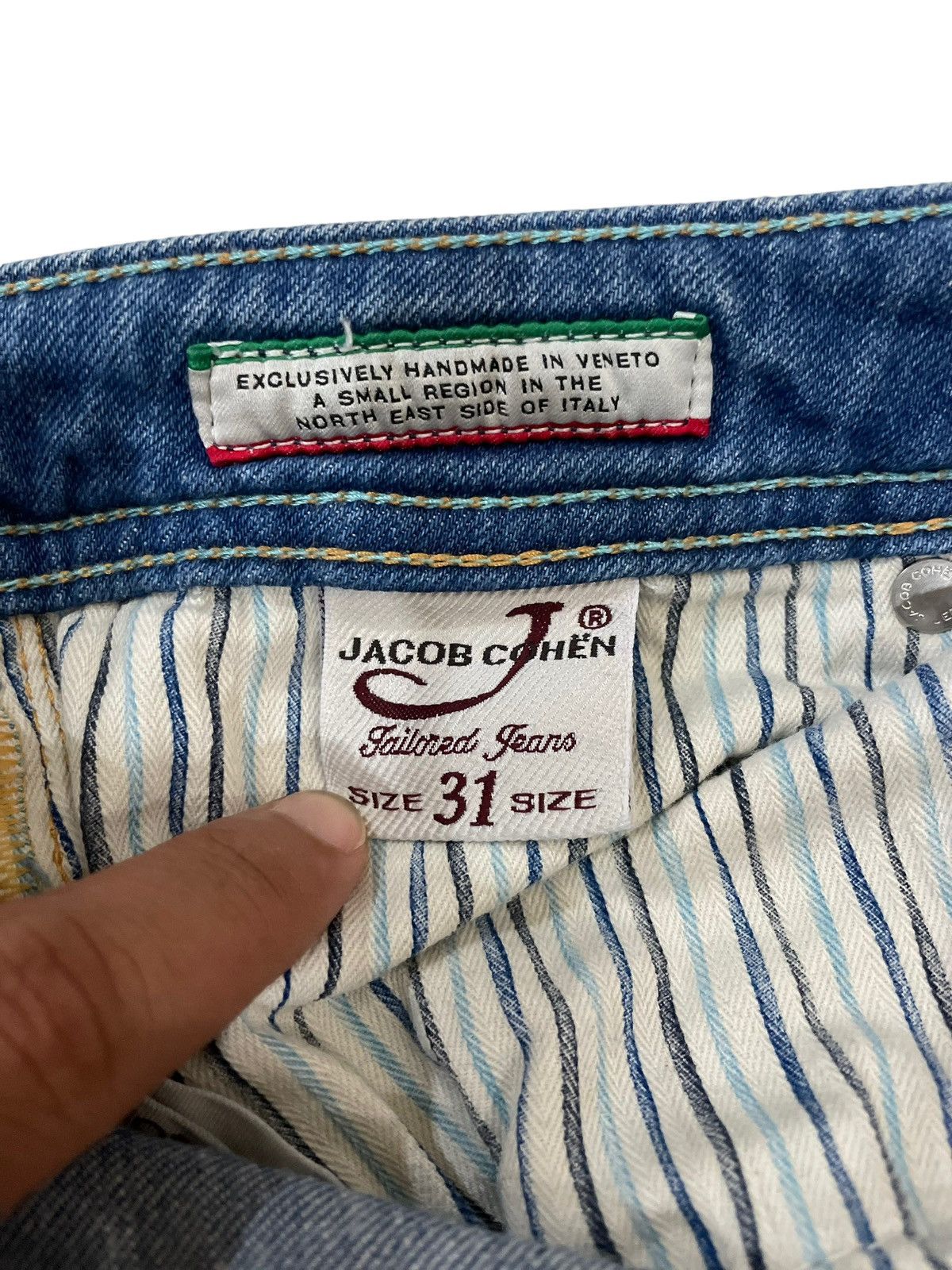 Jacob Cohen Exclusive🔥 Jacob Cohen Handmade Tailored Jeans Size US 32 / EU 48 - 11 Thumbnail
