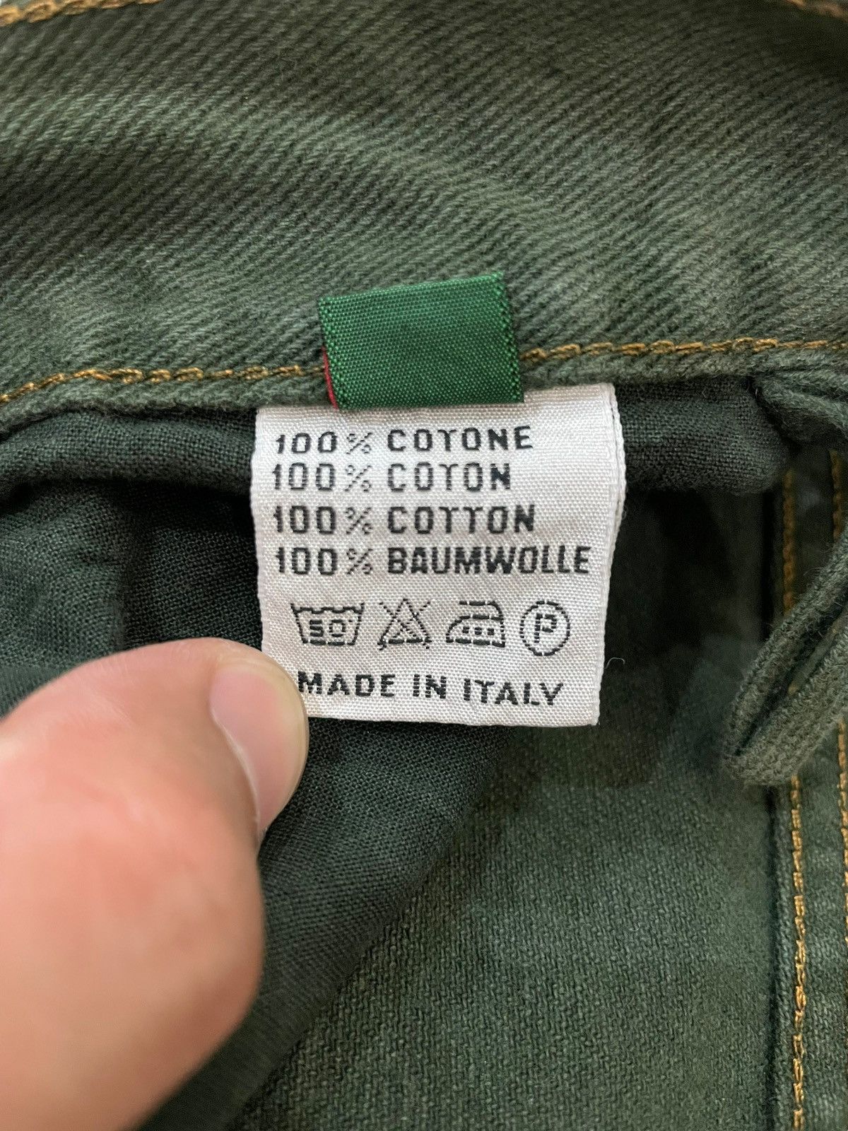 Katharine Hamnett London 90s Vtg Katharine Hamnett Camo Baumwolle Faded Button Jeans Size US 32 / EU 48 - 12 Thumbnail