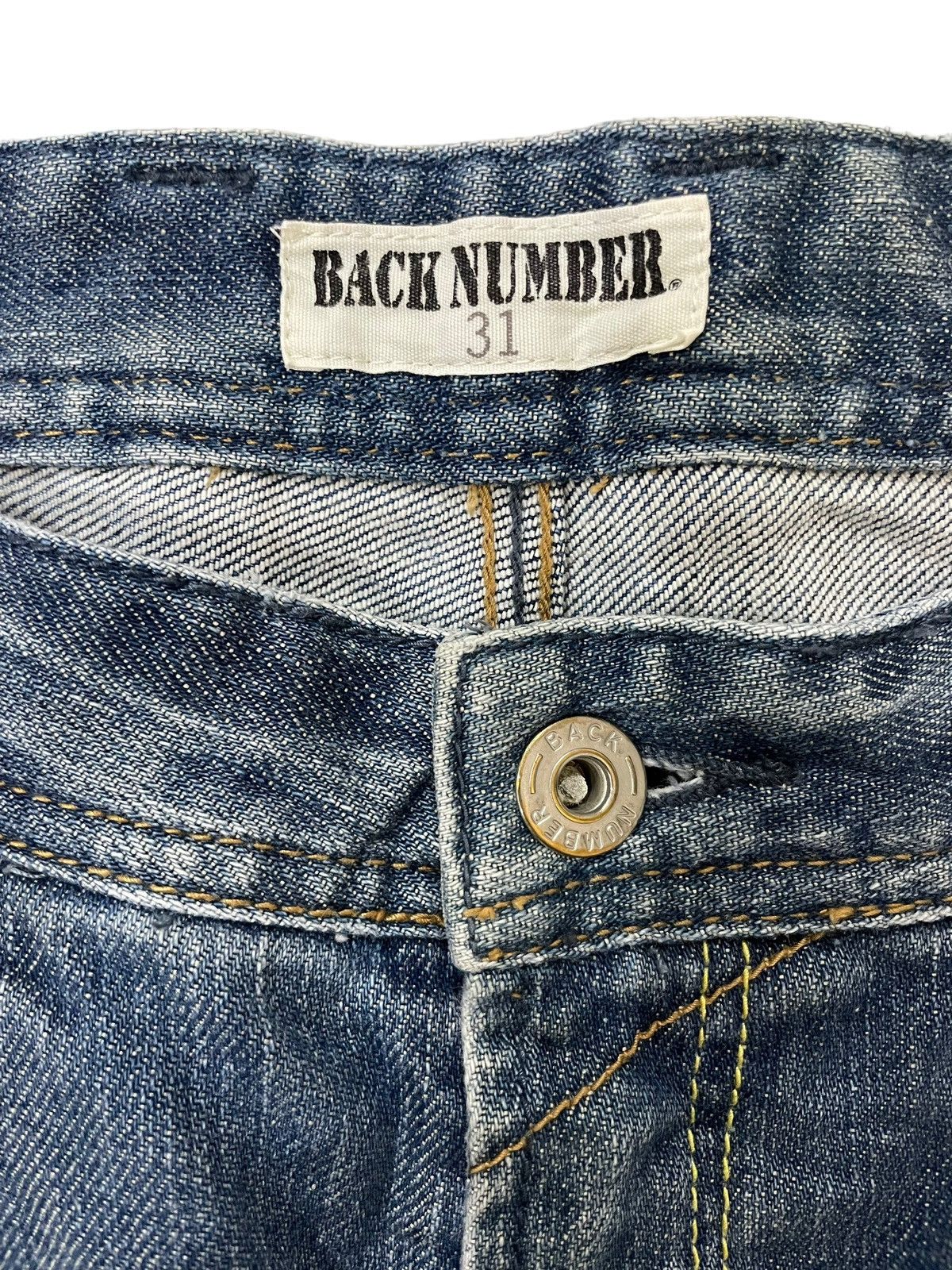 Black Label × Japanese Brand Vintage Back number Regular Fit Denime Size US 31 - 6 Thumbnail