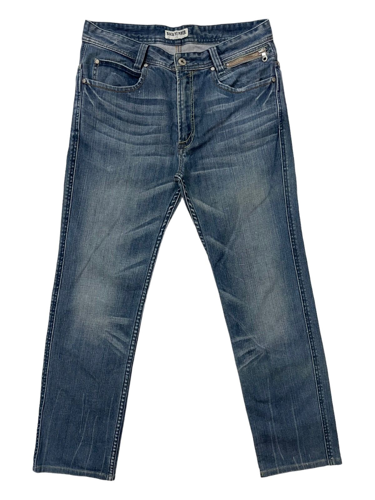 Black Label × Japanese Brand Vintage Back number Regular Fit Denime Size US 31 - 1 Thumbnail