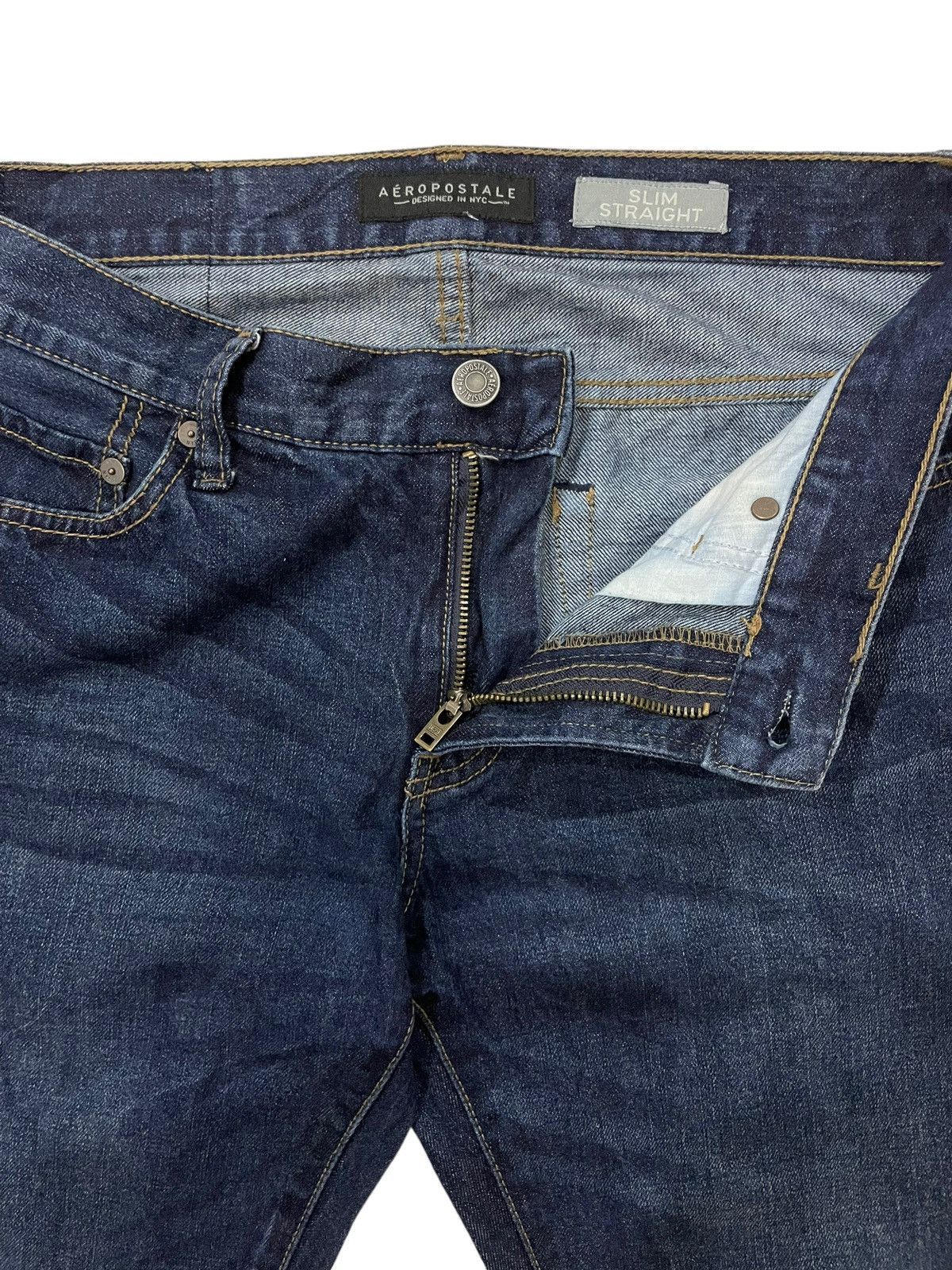 Aeropostale × Vintage Vintage Aeropostale Faded Slim Straight Jeans Size US 32 / EU 48 - 7 Thumbnail