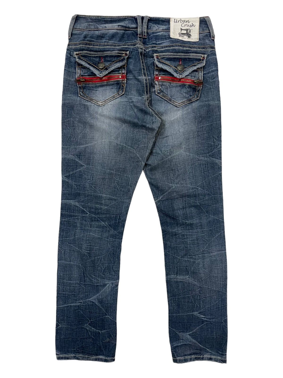 Japanese Brand Vintage Urban Crush Regular Fit Lightning Design Denime Size US 32 / EU 48 - 2 Thumbnail