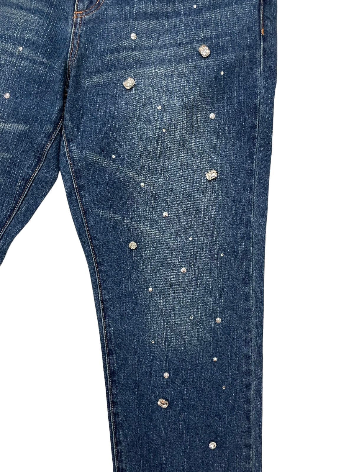 Japanese Brand × Seditionaries Vintage Japanese Brand Diamond / Swarovski Designer Denime Size 31" - 6 Thumbnail