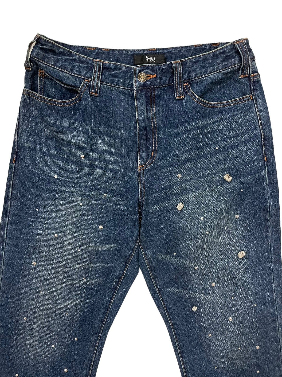 Japanese Brand × Seditionaries Vintage Japanese Brand Diamond / Swarovski Designer Denime Size 31" - 3 Thumbnail