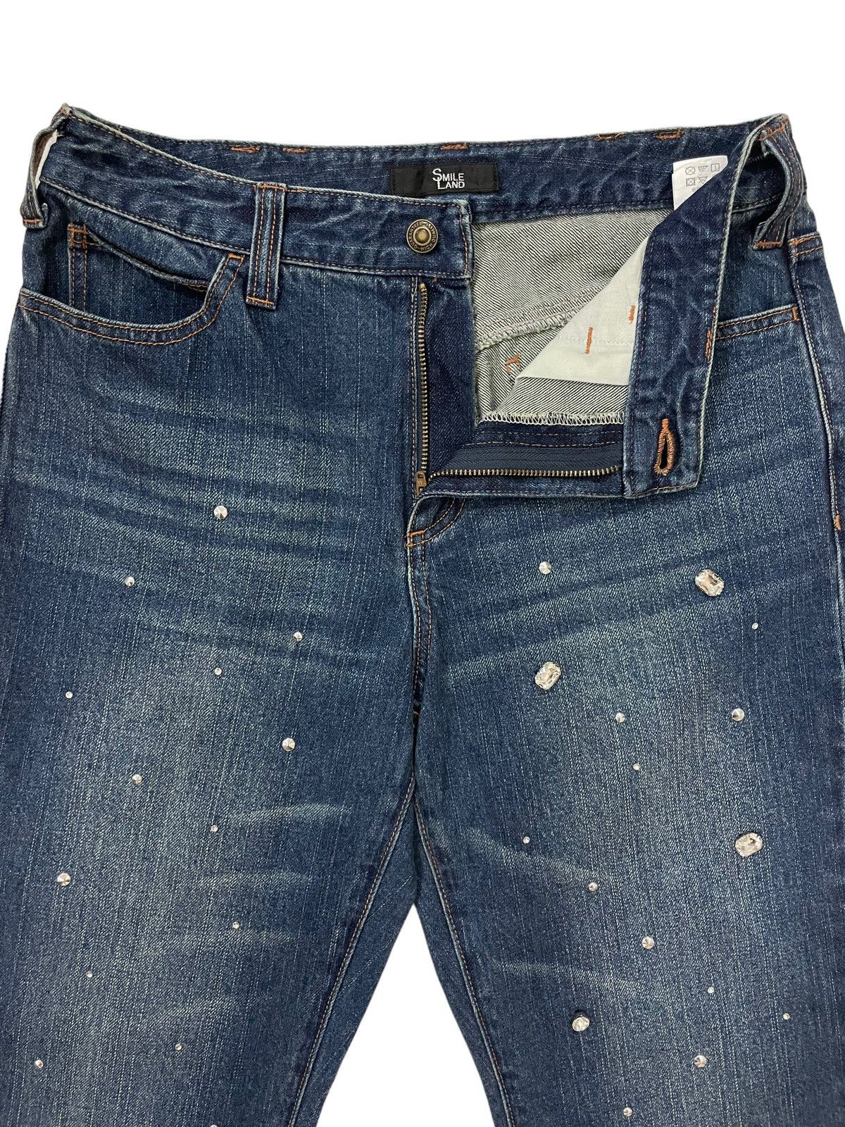 Japanese Brand × Seditionaries Vintage Japanese Brand Diamond / Swarovski Designer Denime Size 31" - 9 Thumbnail