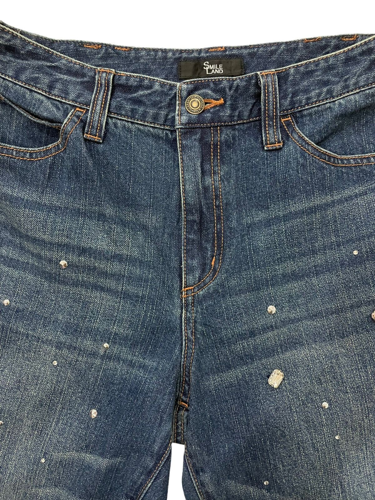 Japanese Brand × Seditionaries Vintage Japanese Brand Diamond / Swarovski Designer Denime Size 31" - 8 Thumbnail