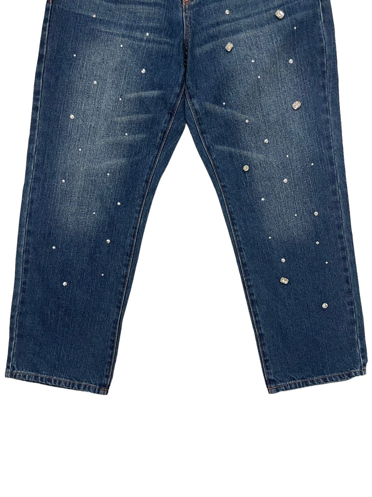 Japanese Brand × Seditionaries Vintage Japanese Brand Diamond / Swarovski Designer Denime Size 31" - 4 Thumbnail