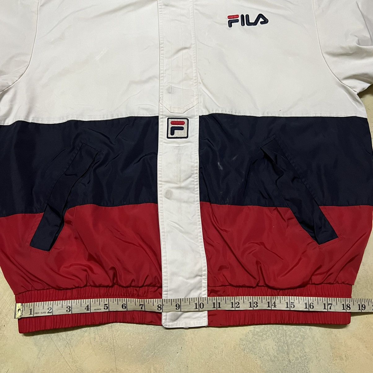 Fila Fila Big Logo Sweater Jacket Size US XL / EU 56 / 4 - 12 Thumbnail