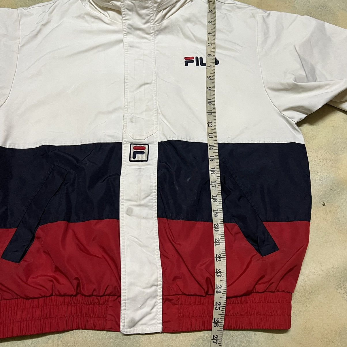 Fila Fila Big Logo Sweater Jacket Size US XL / EU 56 / 4 - 13 Thumbnail