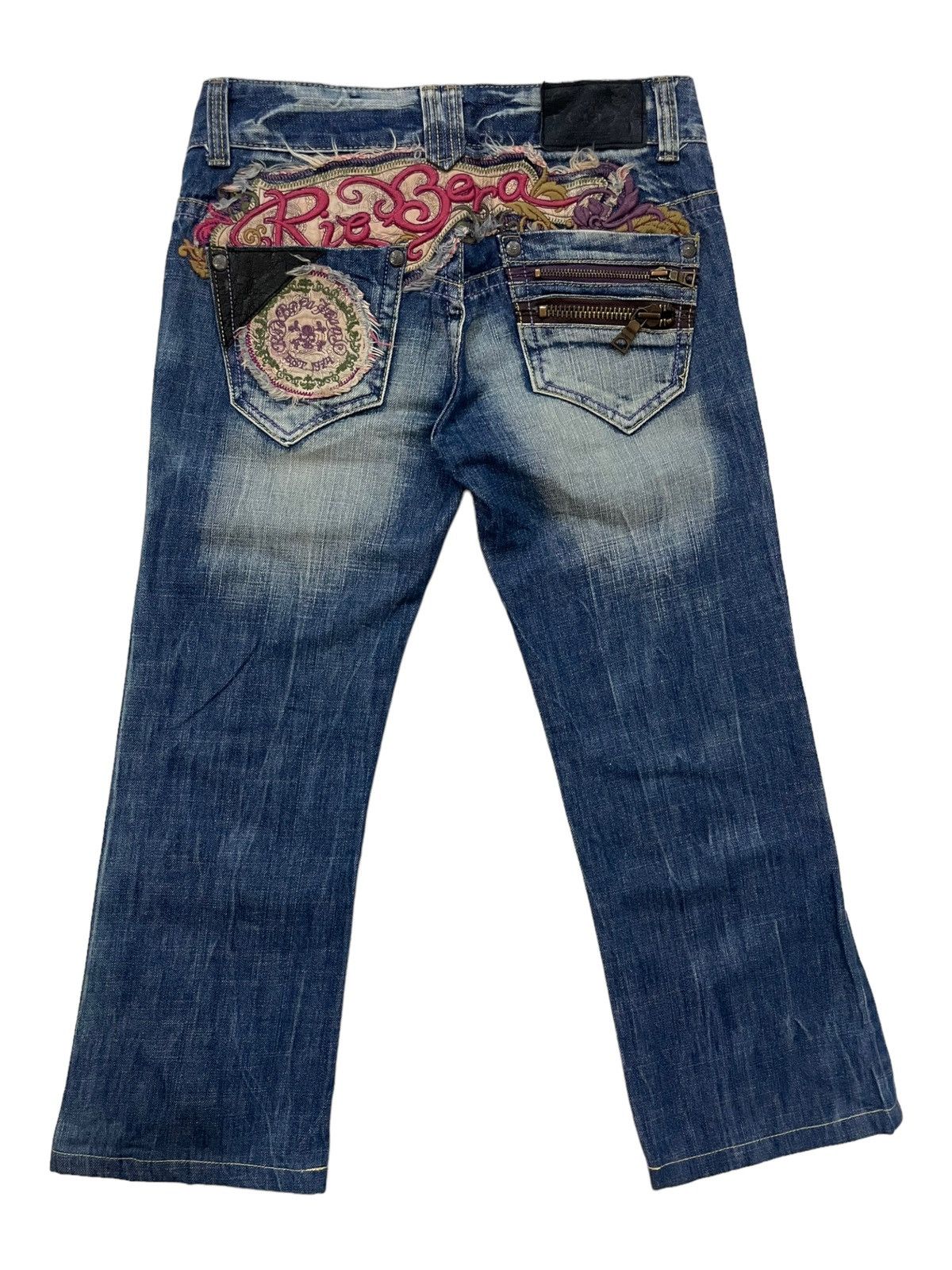 Japanese Brand × Vintage Vintage Rio Bera Jeans Distress Cropped Denime Size US 30 / EU 46 - 2 Thumbnail