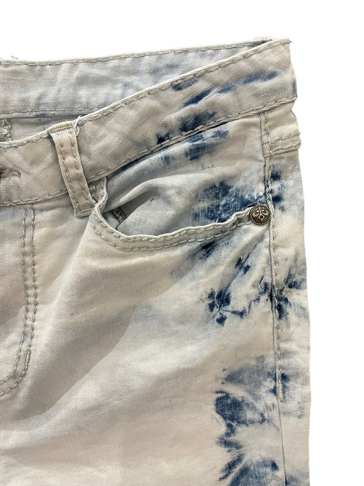 Japanese Brand × PPFM Vtg Japanese Denimus Paint Splash Slim fit Jeans Size US 30 / EU 46 - 6 Thumbnail