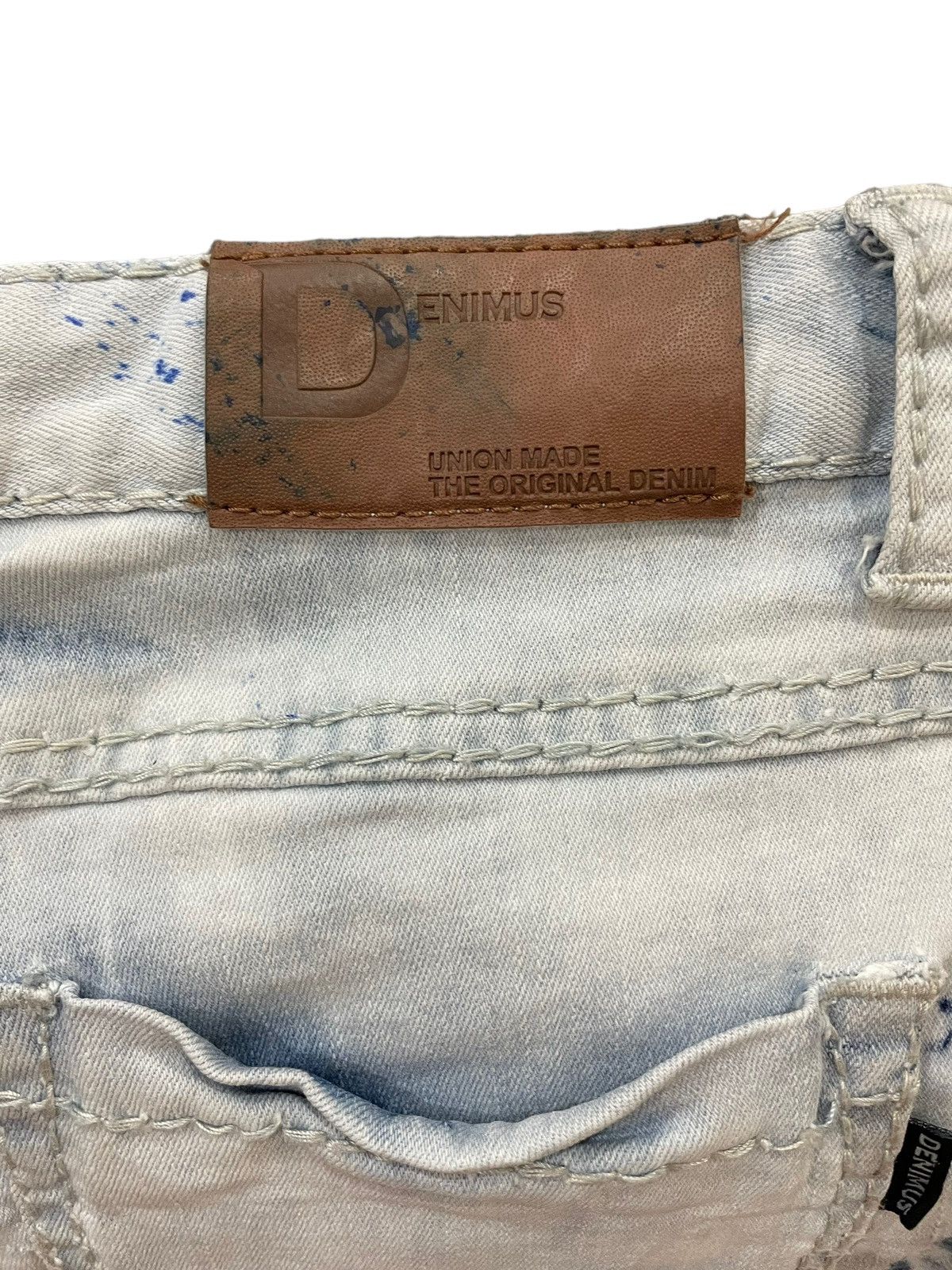 Japanese Brand × PPFM Vtg Japanese Denimus Paint Splash Slim fit Jeans Size US 30 / EU 46 - 14 Thumbnail