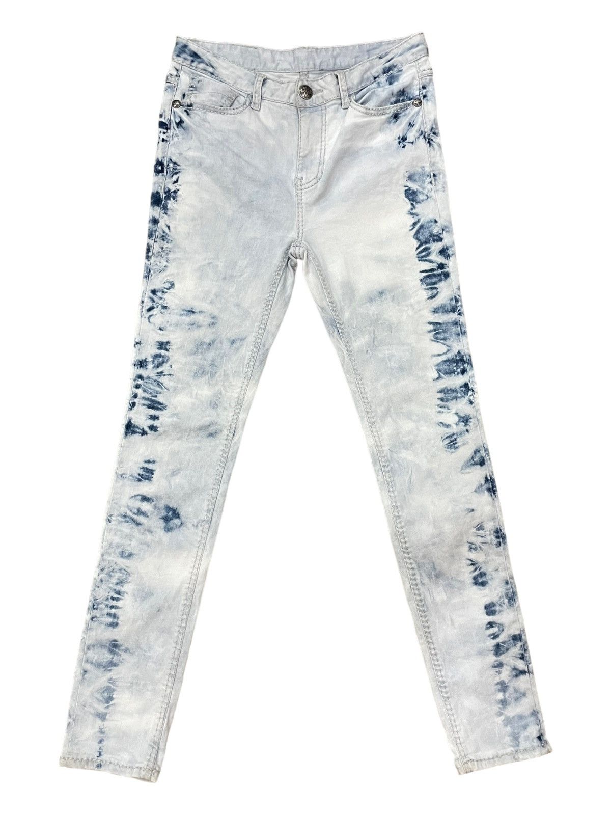 Japanese Brand × PPFM Vtg Japanese Denimus Paint Splash Slim fit Jeans Size US 30 / EU 46 - 1 Thumbnail