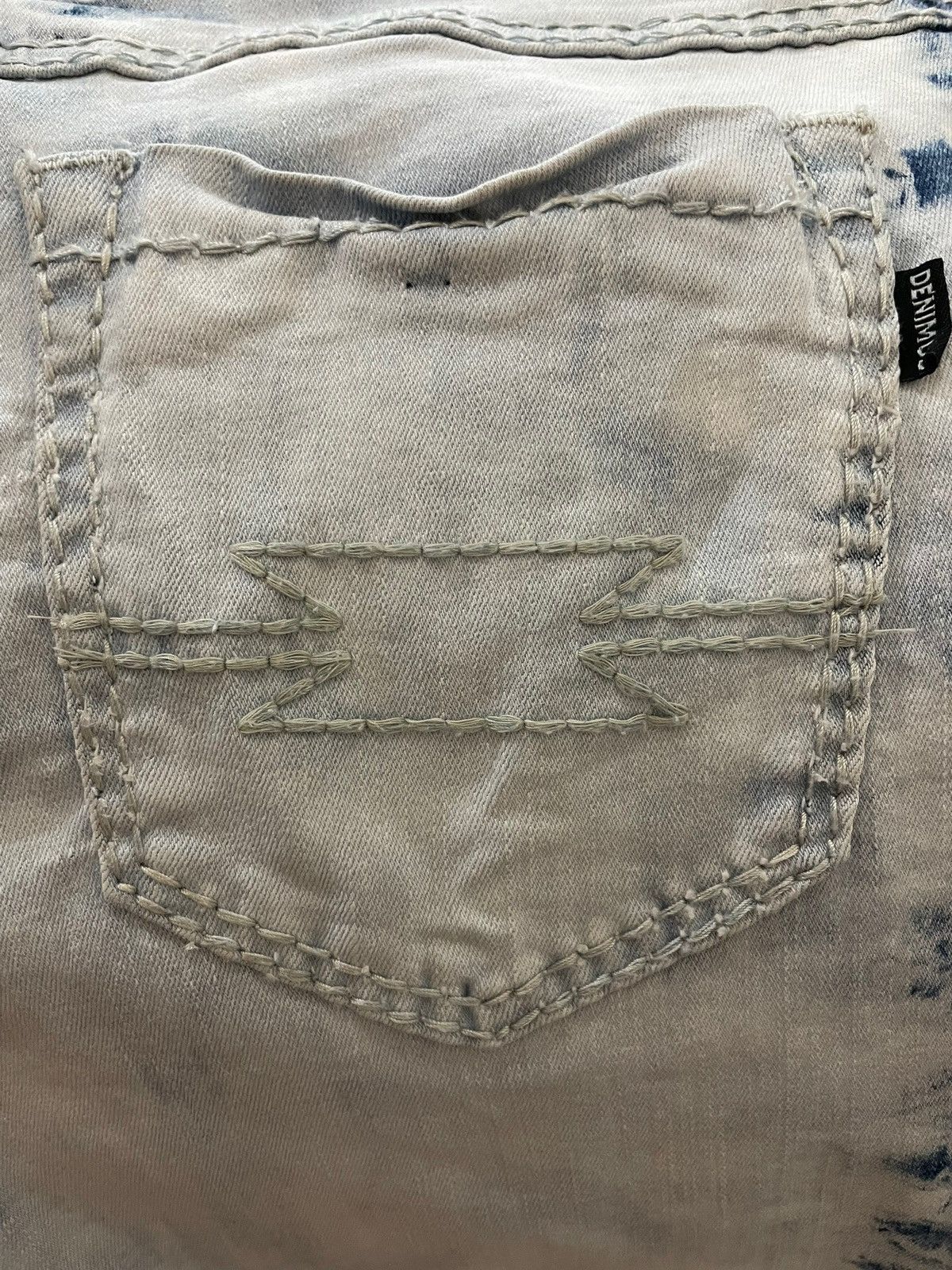 Japanese Brand × PPFM Vtg Japanese Denimus Paint Splash Slim fit Jeans Size US 30 / EU 46 - 12 Thumbnail