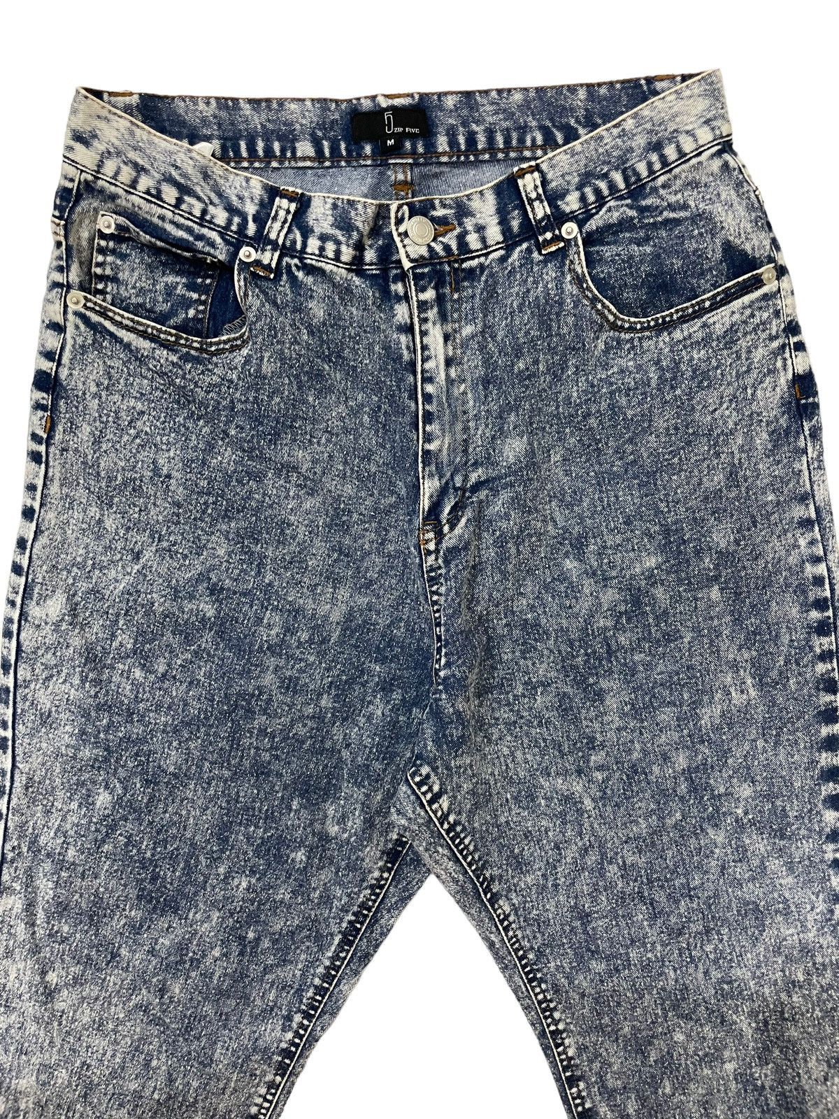 Japanese Brand × Seditionaries Vintage Japanese Brand 5zip five Acid wash Denim Size US 31 - 3 Thumbnail