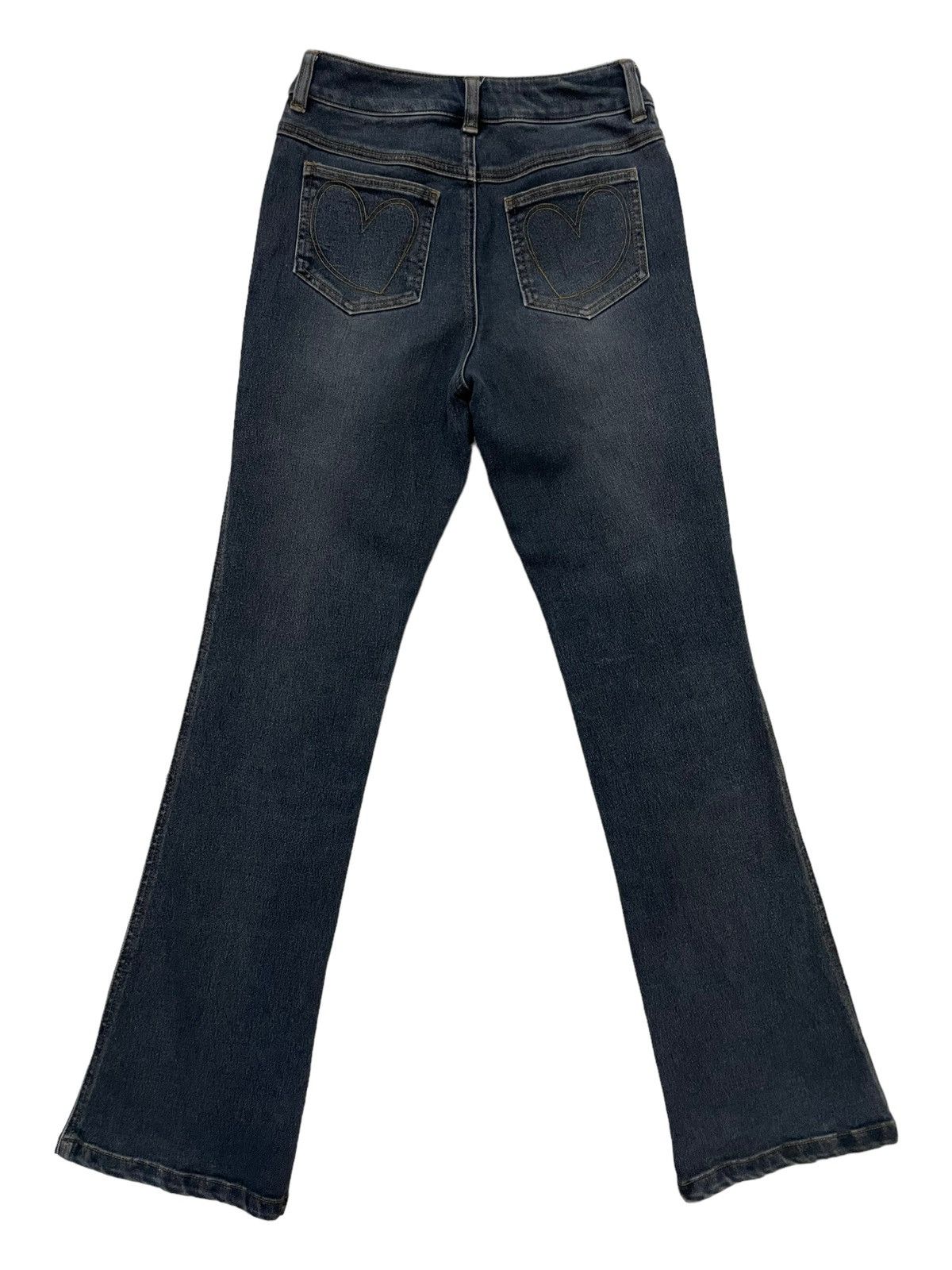 Japanese Brand Vintage Passione Flared / Bootcut Embroidered Flower Design Size 26" / US 2 / IT 38 - 2 Thumbnail