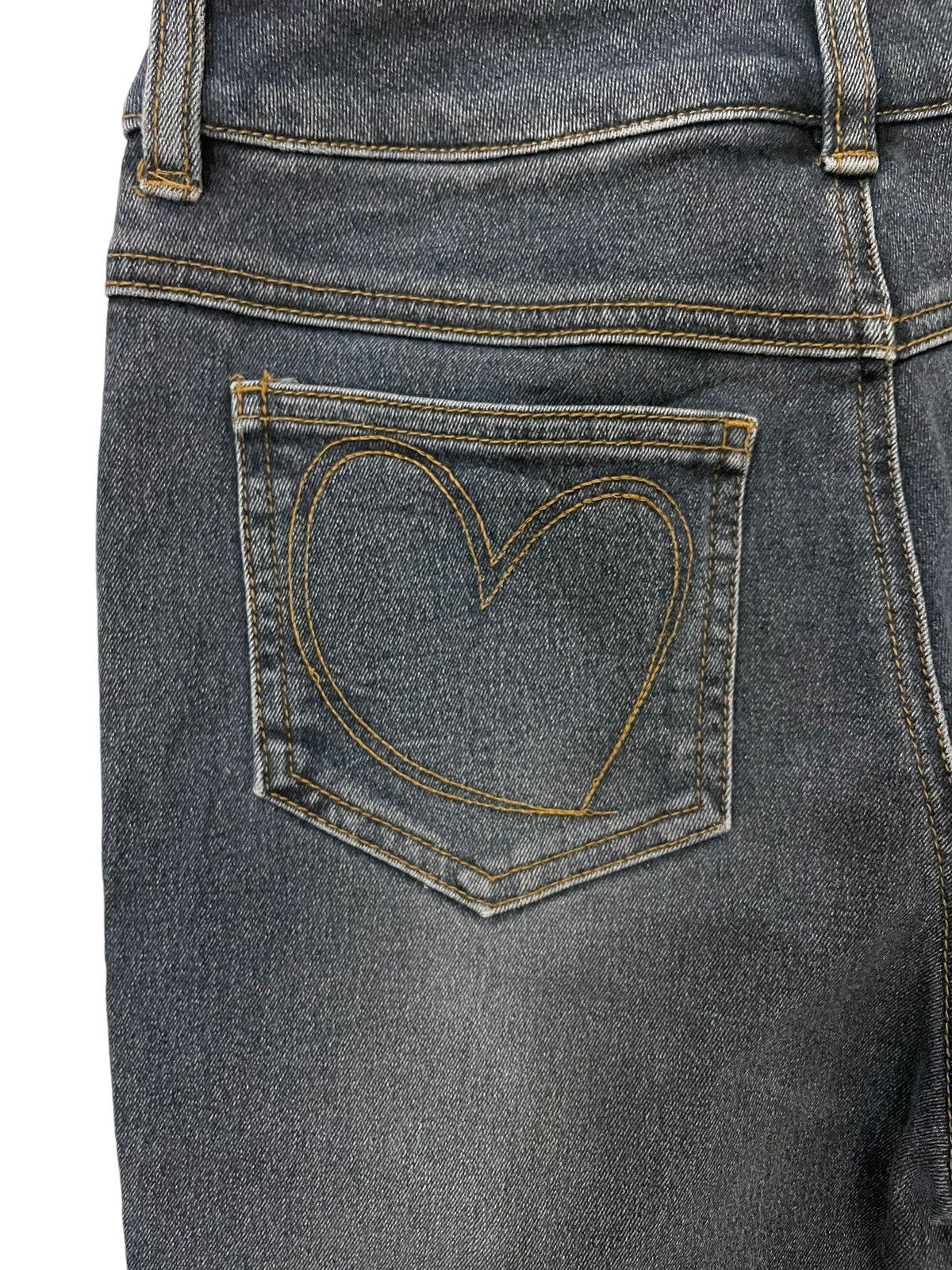Japanese Brand Vintage Passione Flared / Bootcut Embroidered Flower Design Size 26" / US 2 / IT 38 - 10 Thumbnail