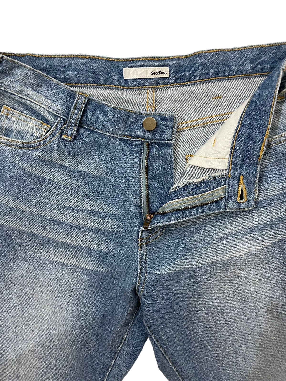 Japanese Brand Vintage Japanese Brand Arielme Embroidered Star Design Denim Size 29" - 6 Thumbnail