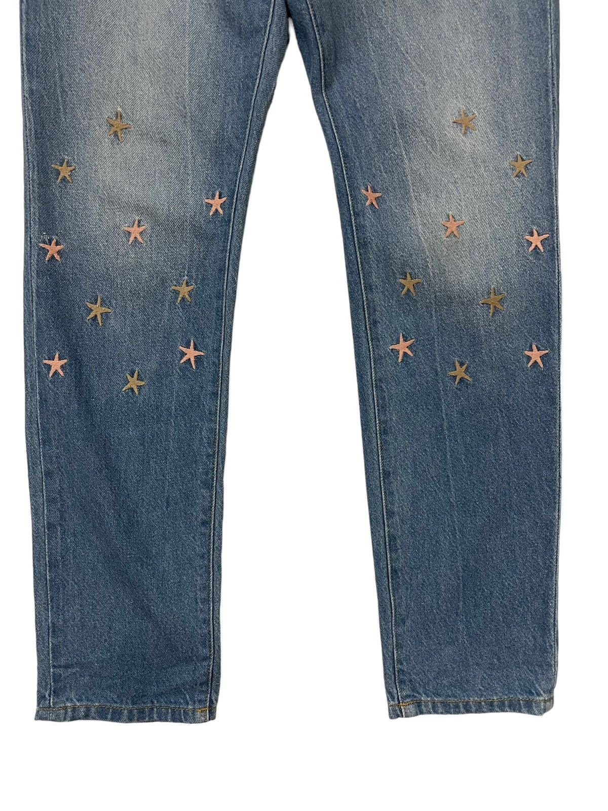 Japanese Brand Vintage Japanese Brand Arielme Embroidered Star Design Denim Size 29" - 4 Thumbnail