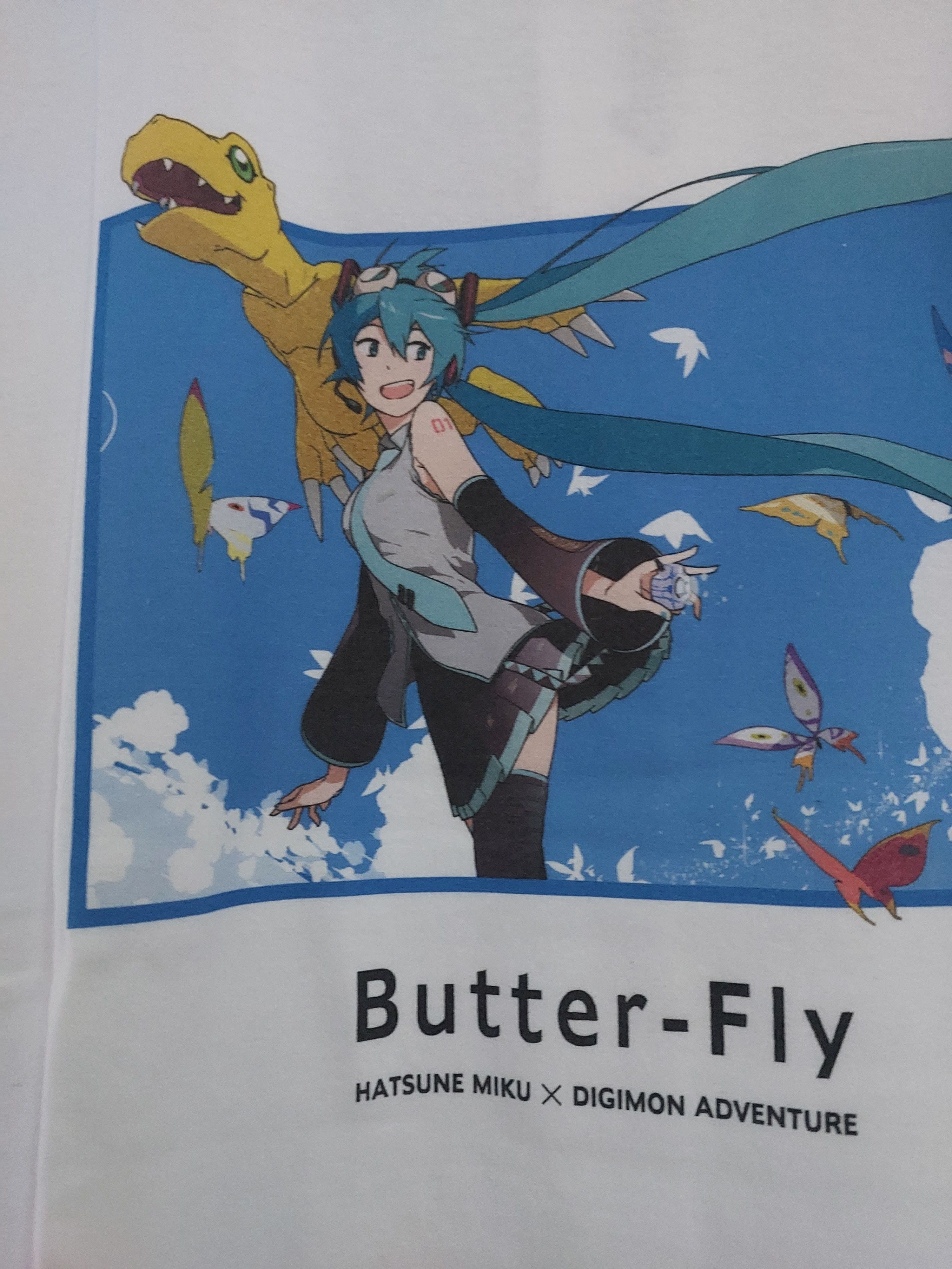 Anime × Cartoon Network RARE COLLABORATION HATSUNE MIKU X DIGIMON ADVENTURE T-SHIRT Size US L / EU 52-54 / 3 - 7 Thumbnail