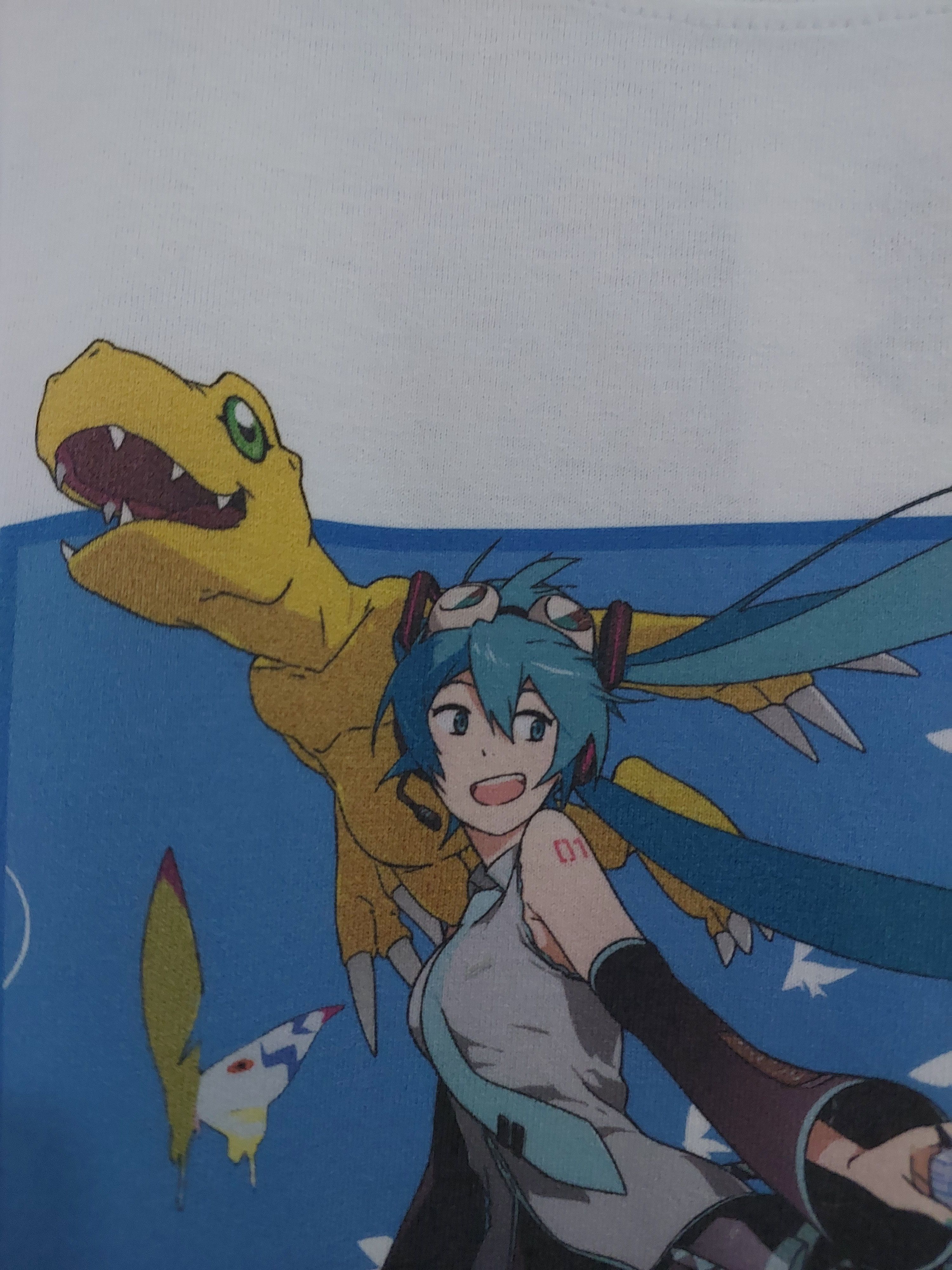 Anime × Cartoon Network RARE COLLABORATION HATSUNE MIKU X DIGIMON ADVENTURE T-SHIRT Size US L / EU 52-54 / 3 - 10 Thumbnail