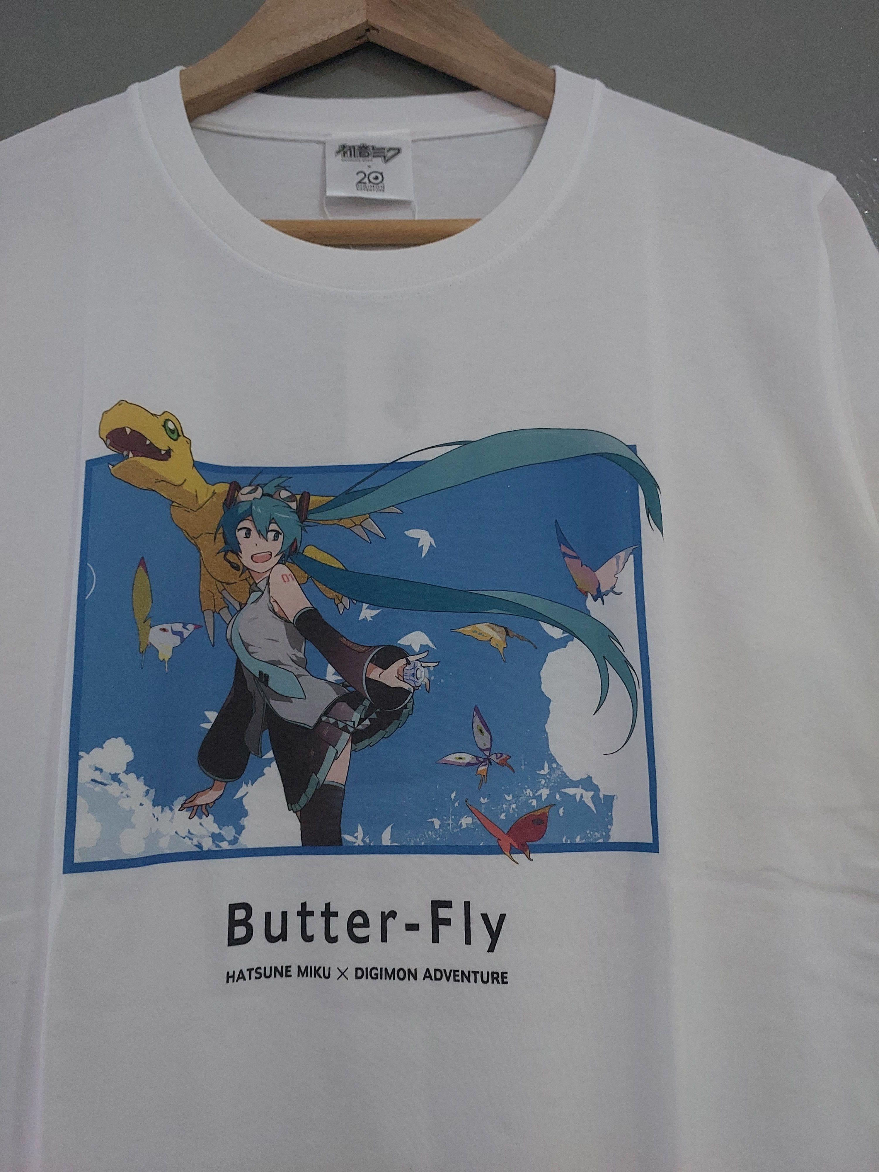 Anime × Cartoon Network RARE COLLABORATION HATSUNE MIKU X DIGIMON ADVENTURE T-SHIRT Size US L / EU 52-54 / 3 - 11 Thumbnail