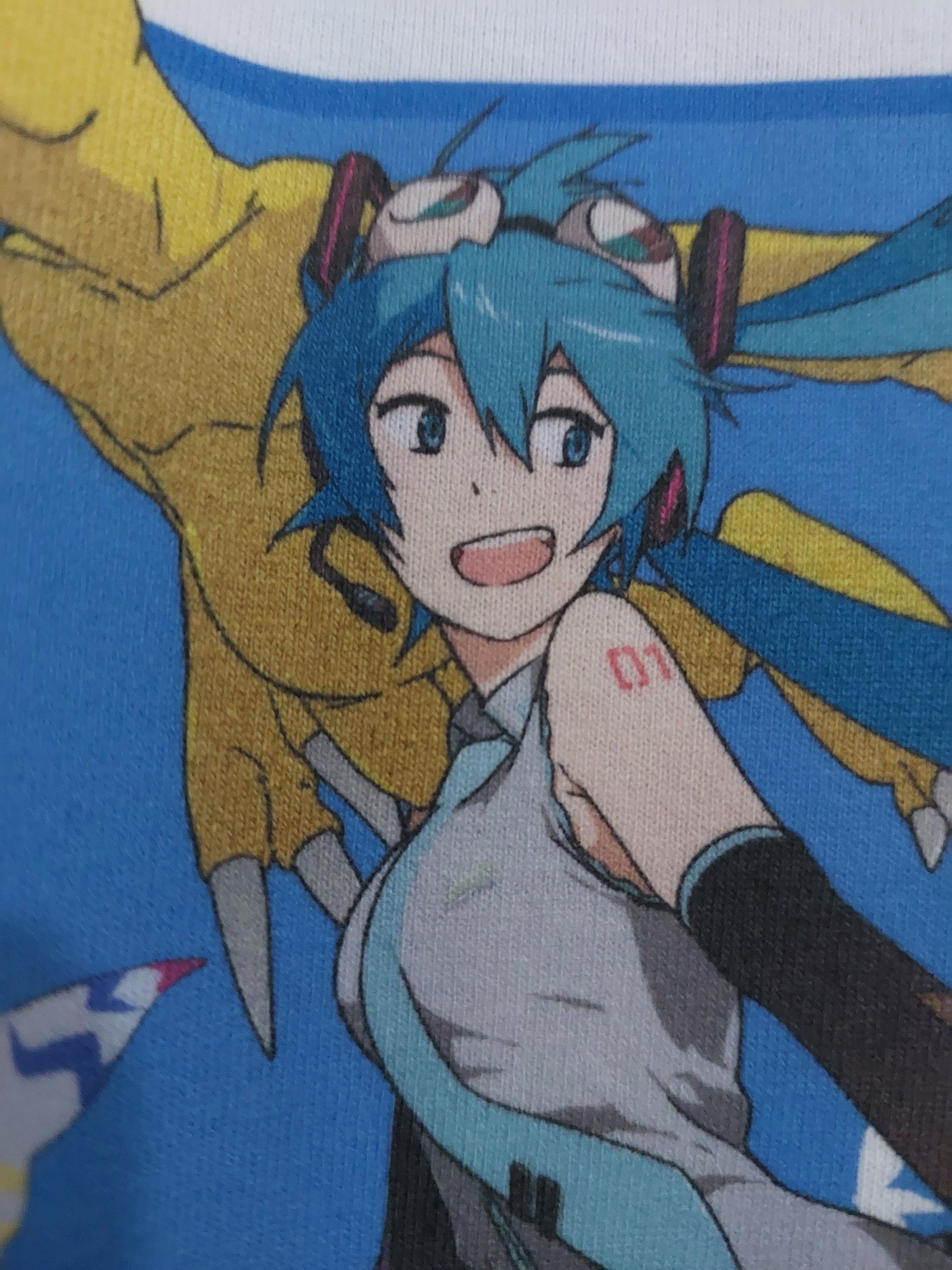 Anime × Cartoon Network RARE COLLABORATION HATSUNE MIKU X DIGIMON ADVENTURE T-SHIRT Size US L / EU 52-54 / 3 - 3 Thumbnail