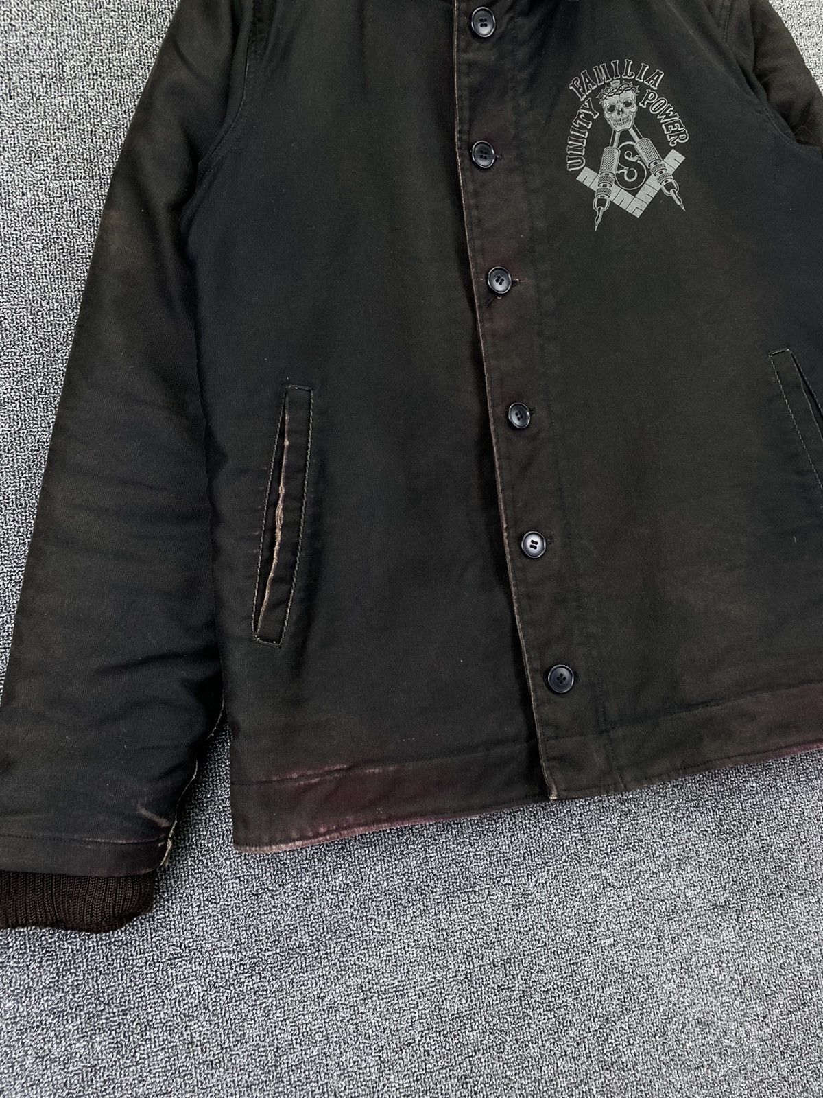 SOFTMACHINE Vintage Familia Unity Power Skull By Soft Machine Fur Jacket Size US M / EU 48-50 / 2 - 10 Thumbnail