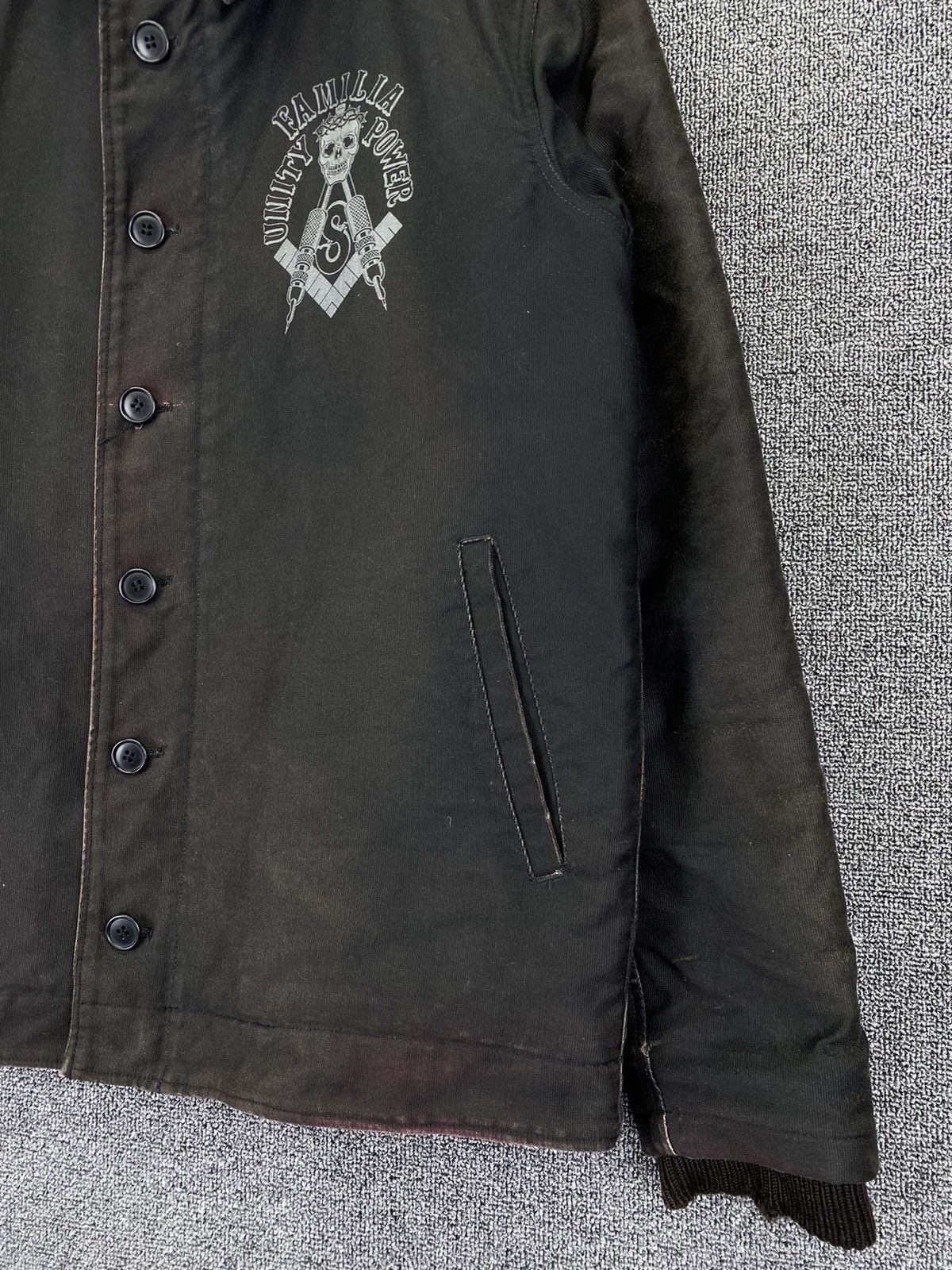 SOFTMACHINE Vintage Familia Unity Power Skull By Soft Machine Fur Jacket Size US M / EU 48-50 / 2 - 9 Thumbnail