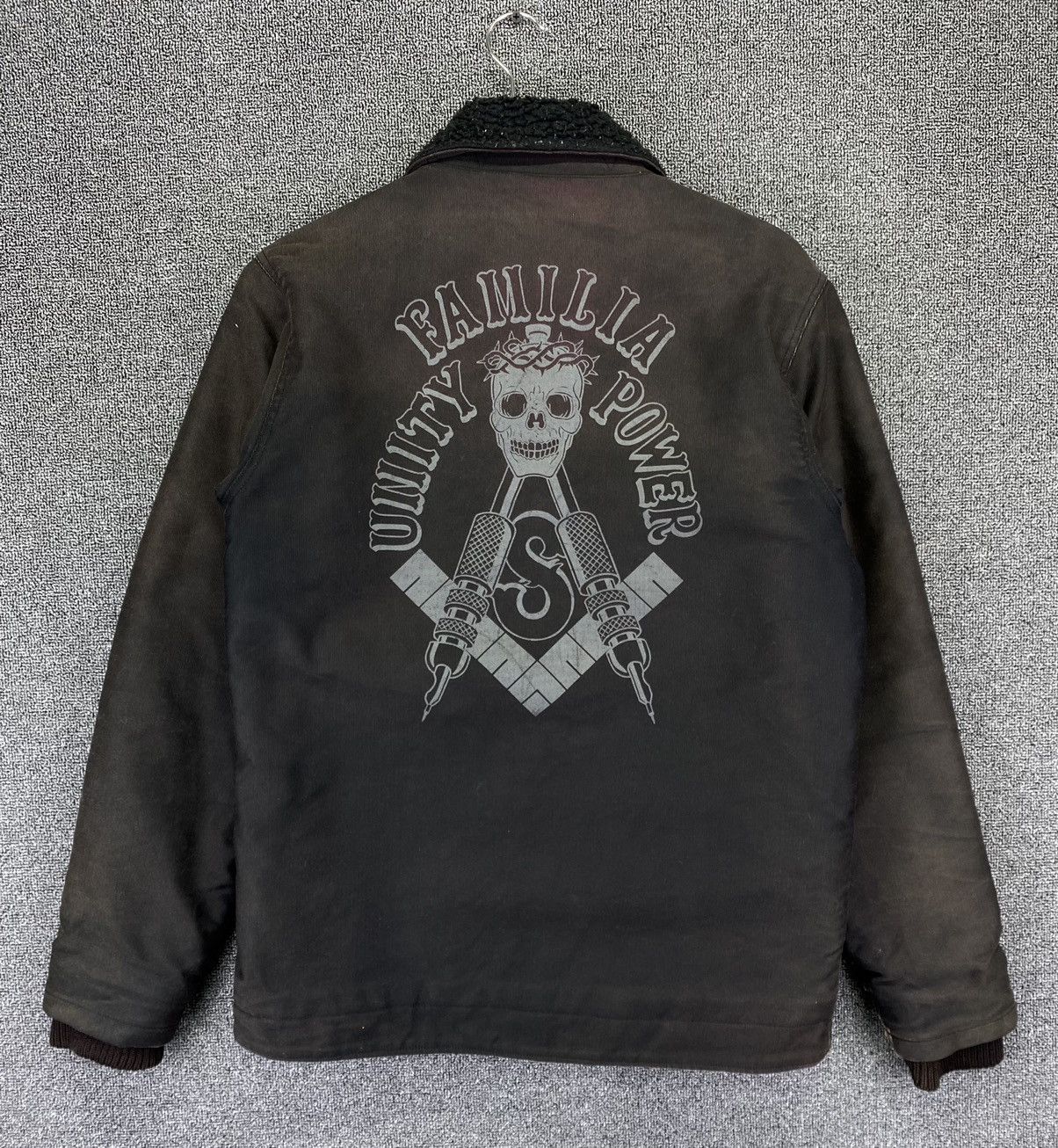 SOFTMACHINE Vintage Familia Unity Power Skull By Soft Machine Fur Jacket Size US M / EU 48-50 / 2 - 1 Thumbnail