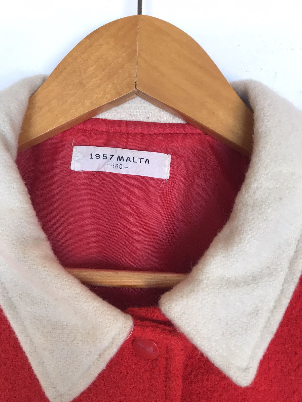 Vintage RARE Vintage Malta Varsity Letterman Jacket Wool Size US M / EU 48-50 / 2 - 2 Thumbnail