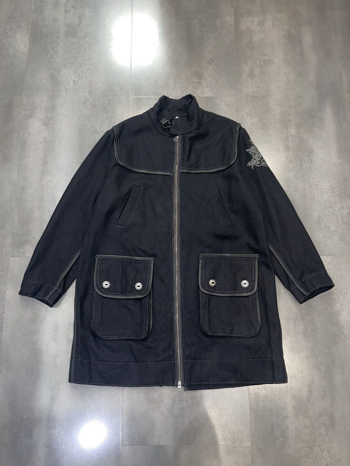 Other Archive Zu Elements Black Big Pockets Coat Jacket Size US L / EU 52-54 / 3 - 2 Thumbnail