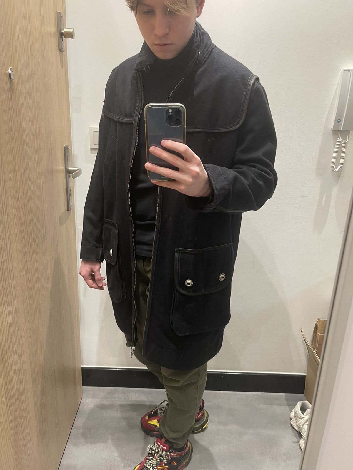 Other Archive Zu Elements Black Big Pockets Coat Jacket Size US L / EU 52-54 / 3 - 5 Thumbnail