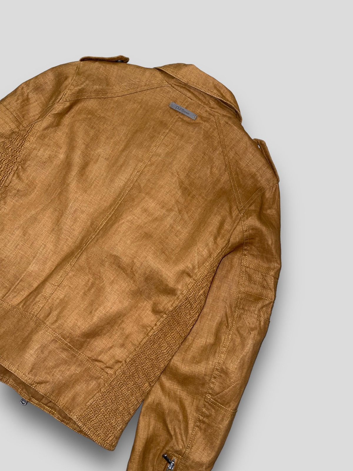 DKNY × Donna Karan Archive Donna Karan Balmain Like Beige Biker Light Jacket Size US S / EU 44-46 / 1 - 9 Thumbnail