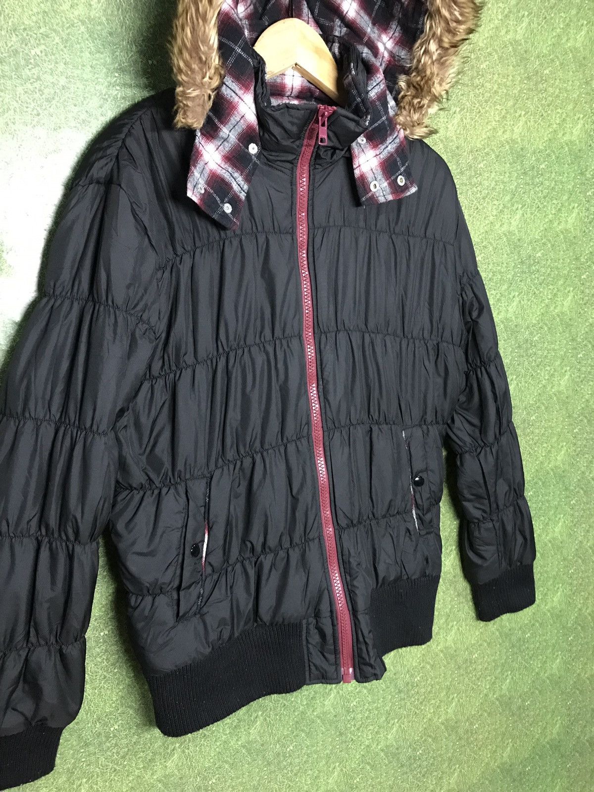 Japanese Brand × Vintage Sorridere Zipper Jacket Hoodie Style Puffer Padded Size US L / EU 52-54 / 3 - 4 Thumbnail