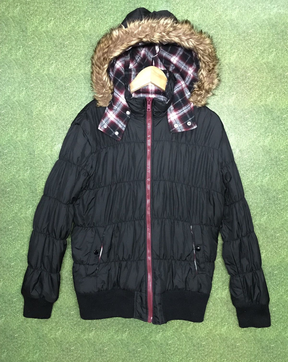 Japanese Brand × Vintage Sorridere Zipper Jacket Hoodie Style Puffer Padded Size US L / EU 52-54 / 3 - 1 Thumbnail